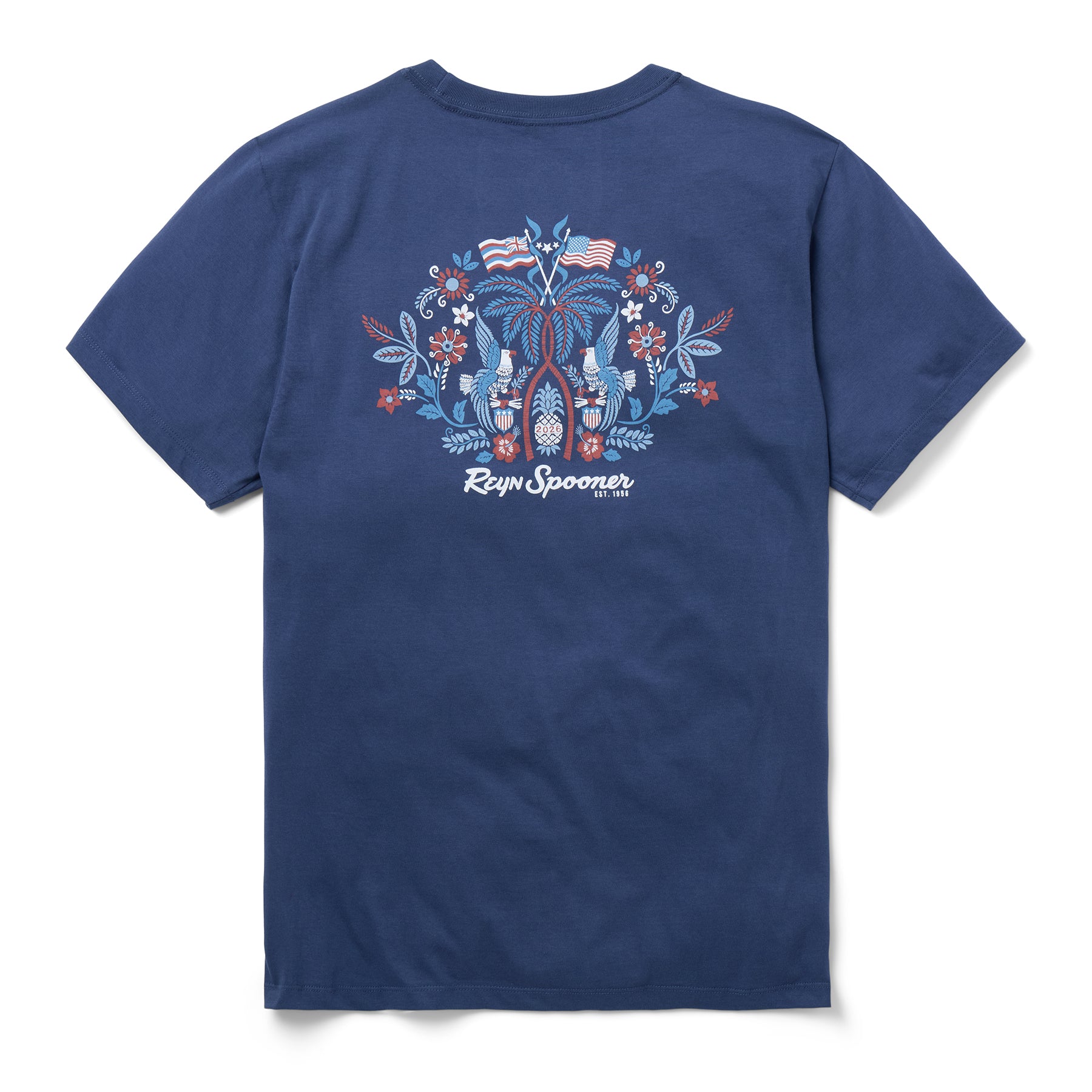 Reyn Spooner SUMMER COMMEMORATIVE 2026 GRAPHIC TEE in NAVY