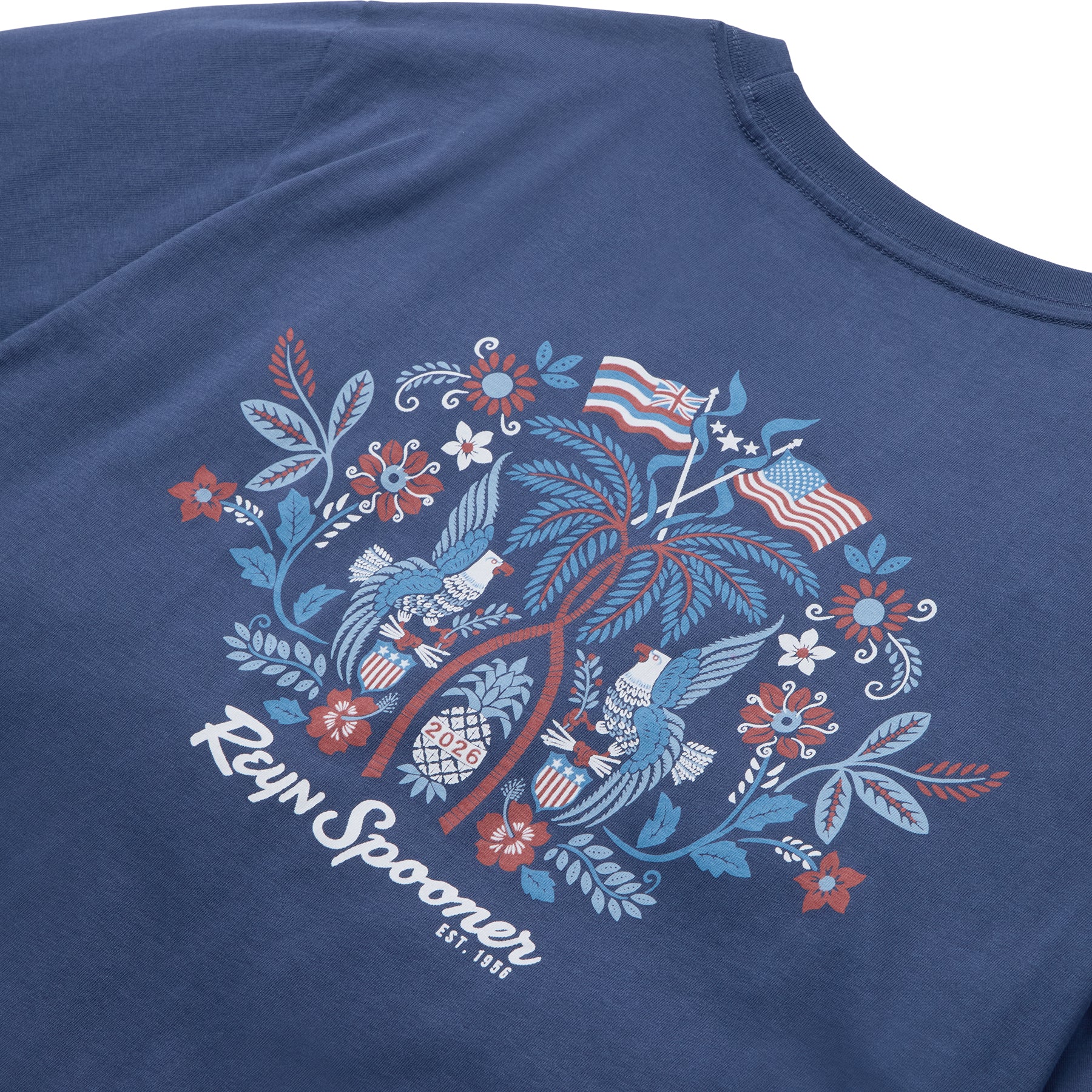 Reyn Spooner SUMMER COMMEMORATIVE 2026 GRAPHIC TEE in NAVY