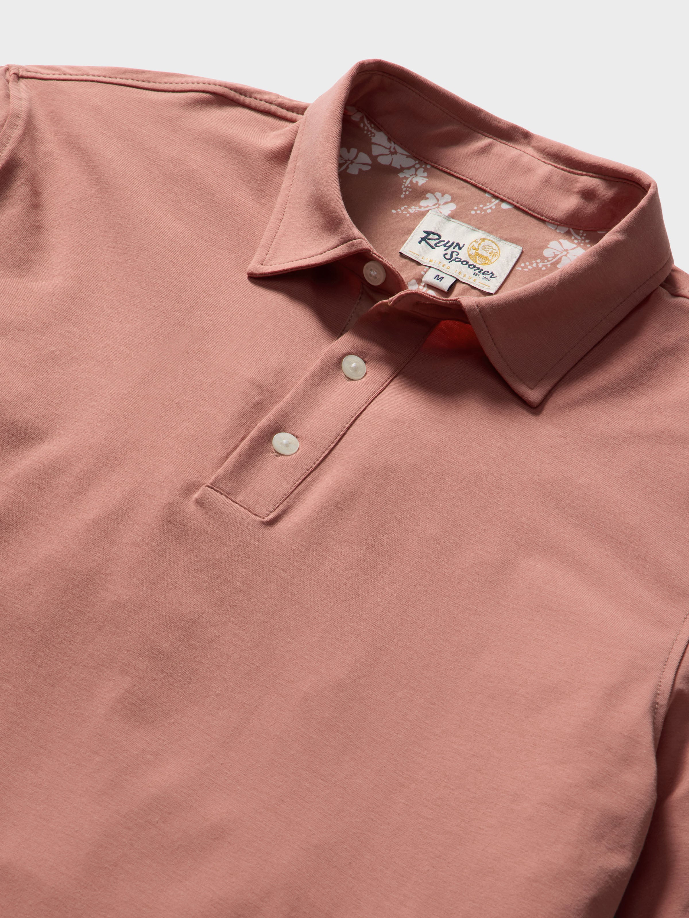 Reyn Spooner KONA COTTON POLO in CANYON ROSE