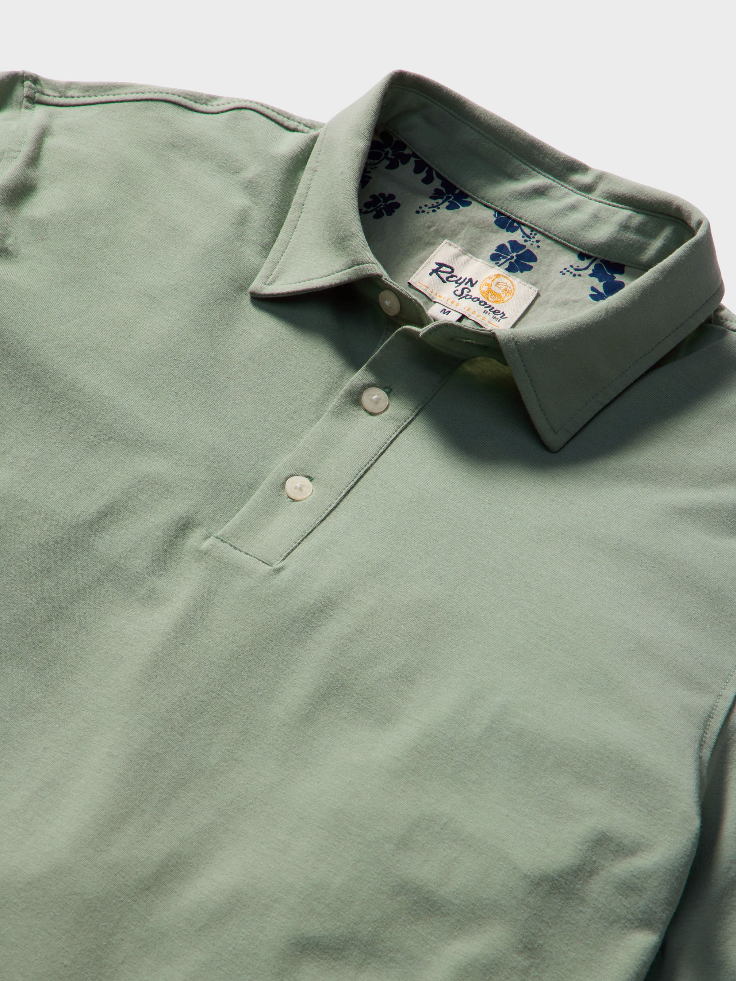 Reyn Spooner KONA COTTON POLO in LILYPAD