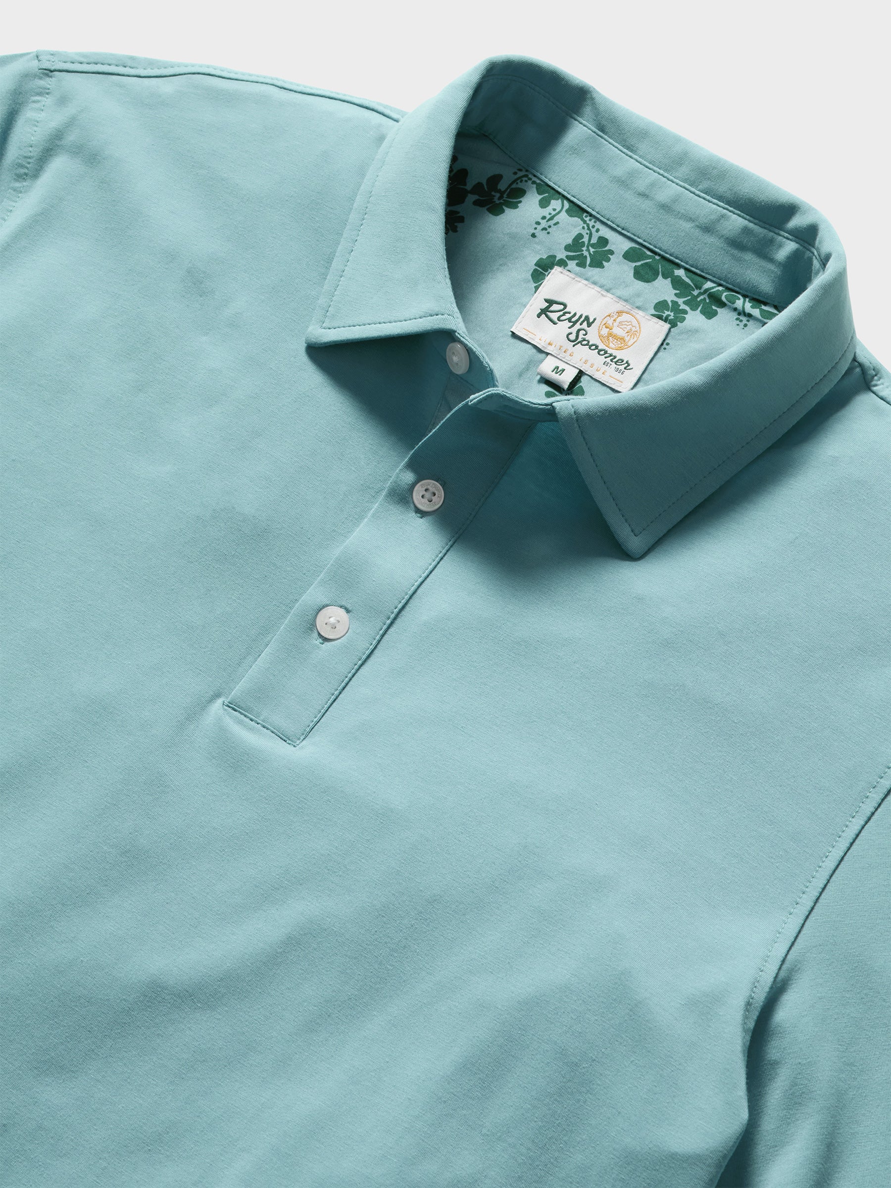 Reyn Spooner KONA COTTON POLO in SMOKE BLUE