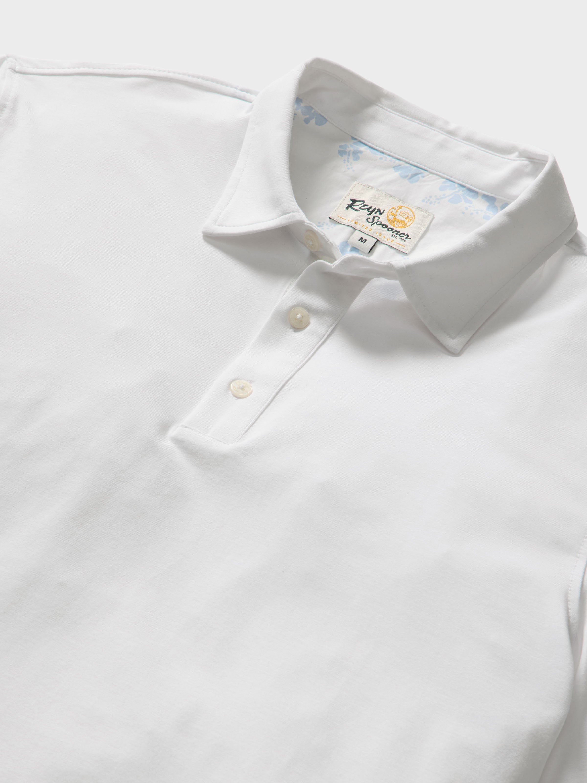 Reyn Spooner KONA COTTON POLO in WHITE