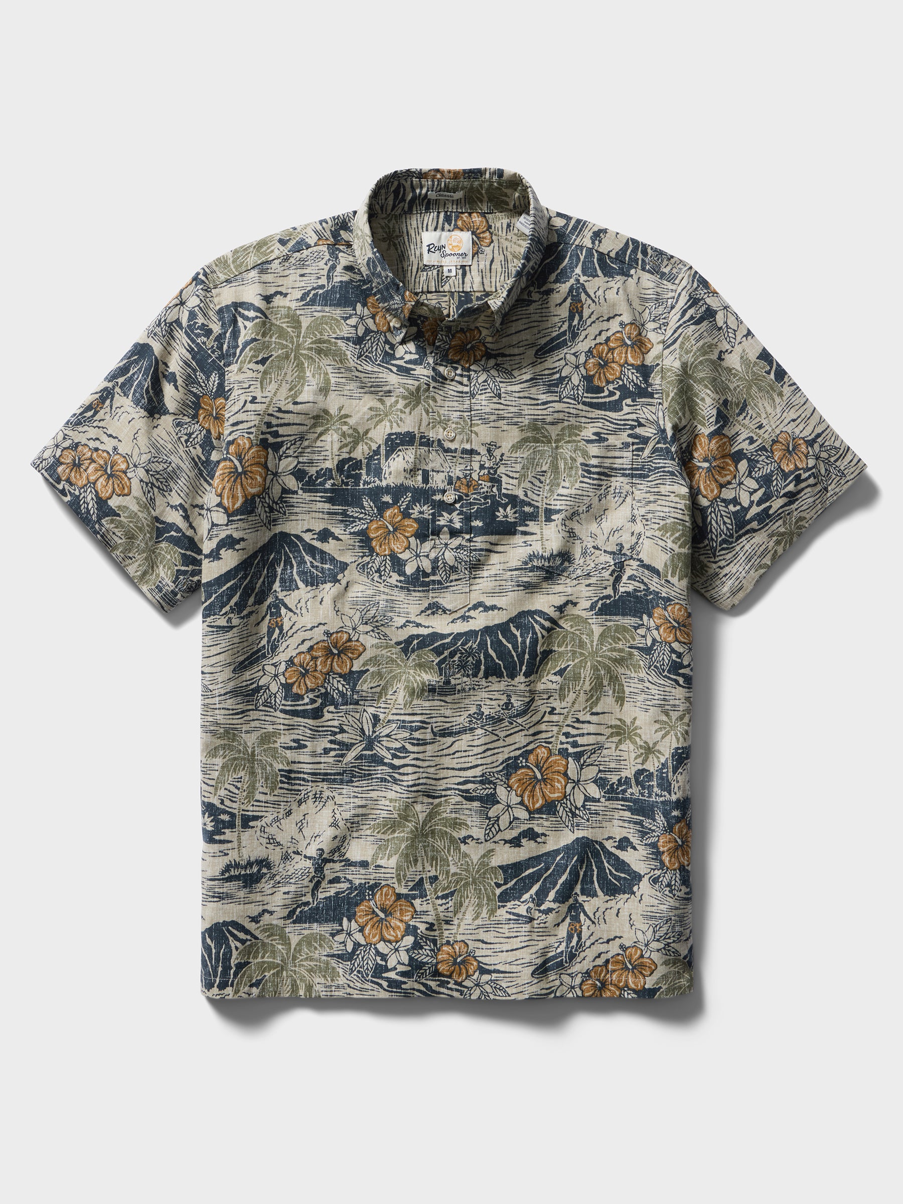 Reyn Spooner PARADISE FOUND PULLOVER in EUCALYPTUS
