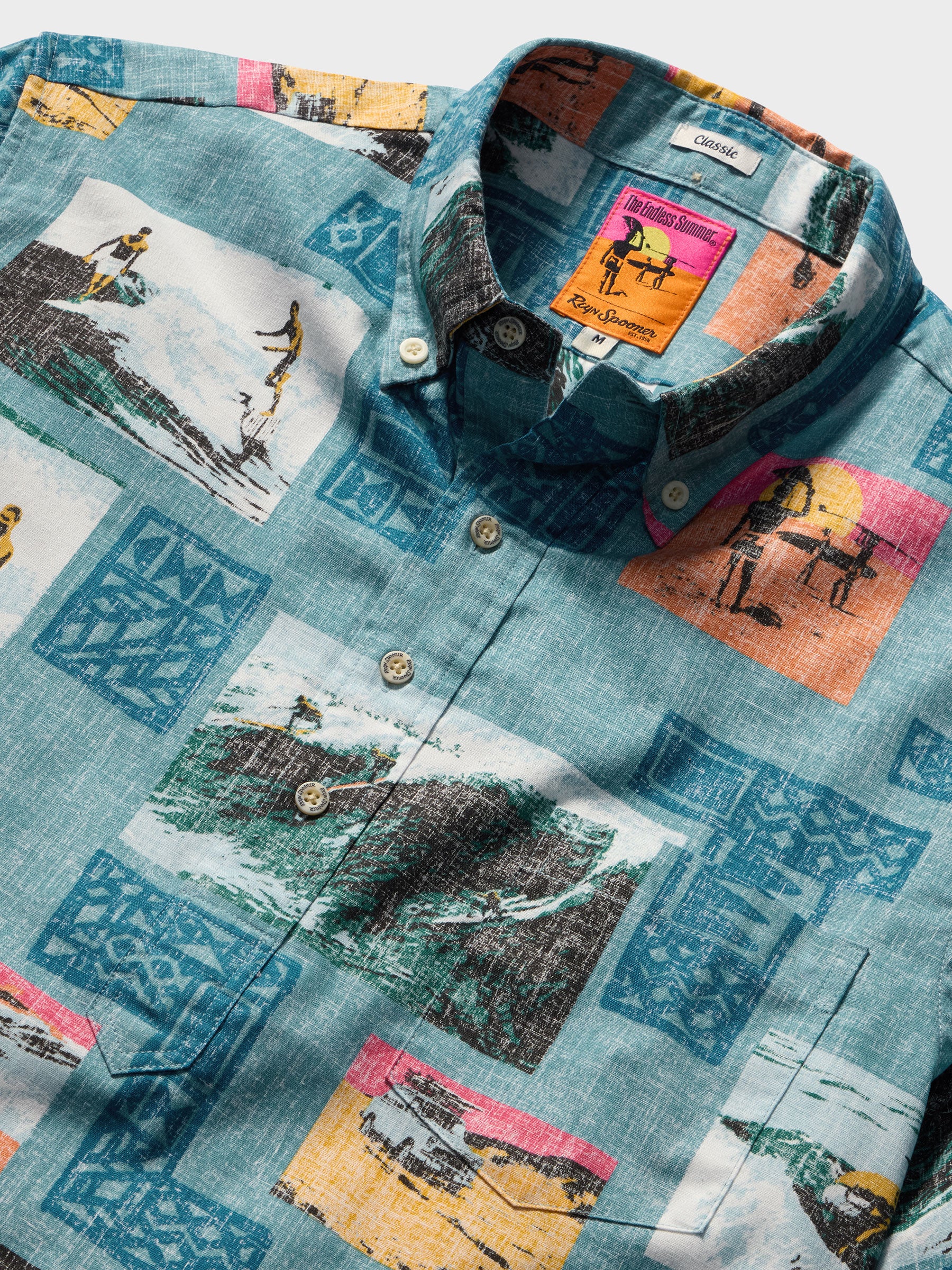 Reyn Spooner THE ENDLESS SUMMER 60TH COMMEMORATIVE PULLOVER in ADRIATIC BLUE