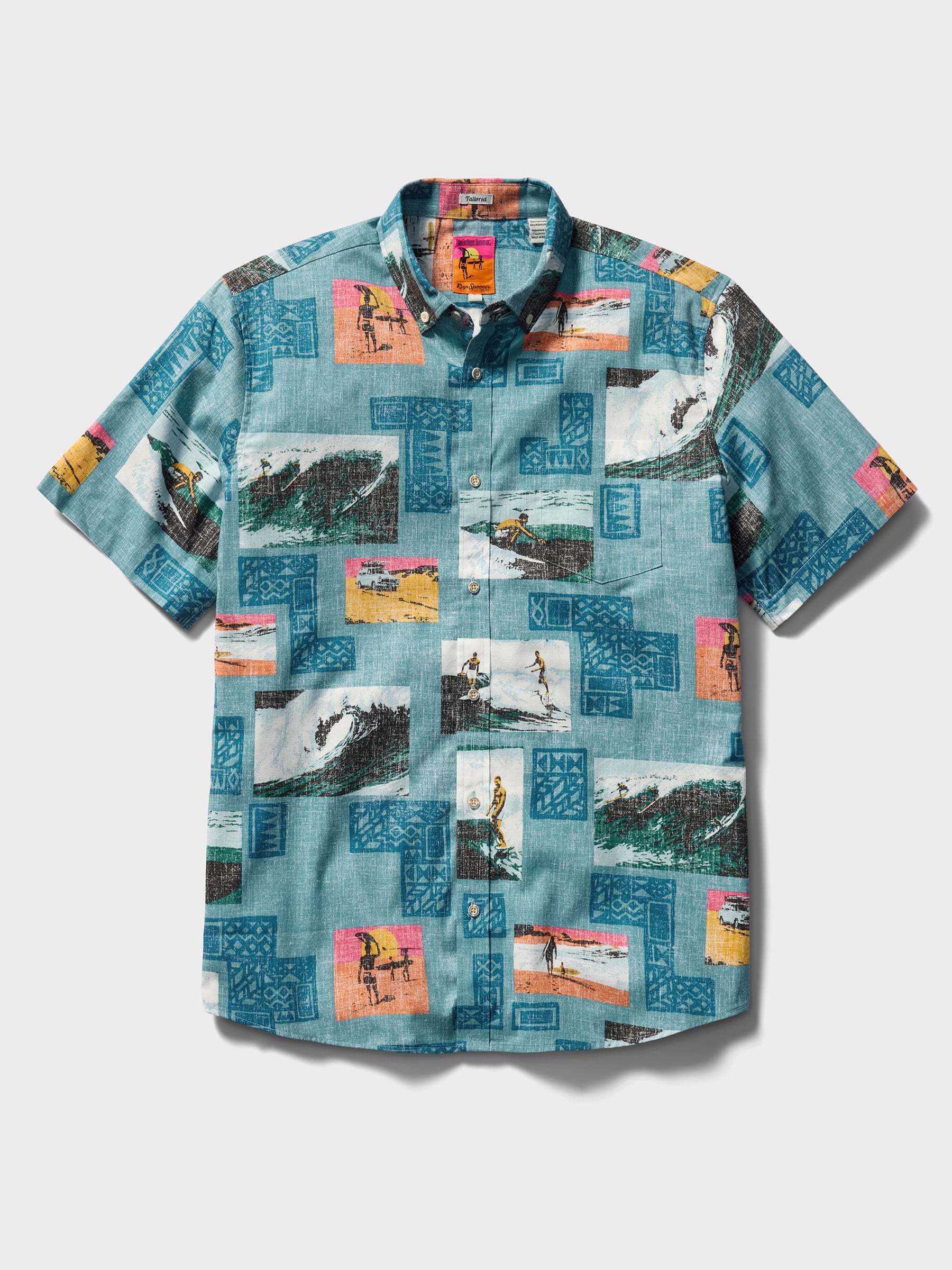 Reyn Spooner THE ENDLESS SUMMER 60TH COMMEMORATIVE TAILORED in ADRIATIC BLUE