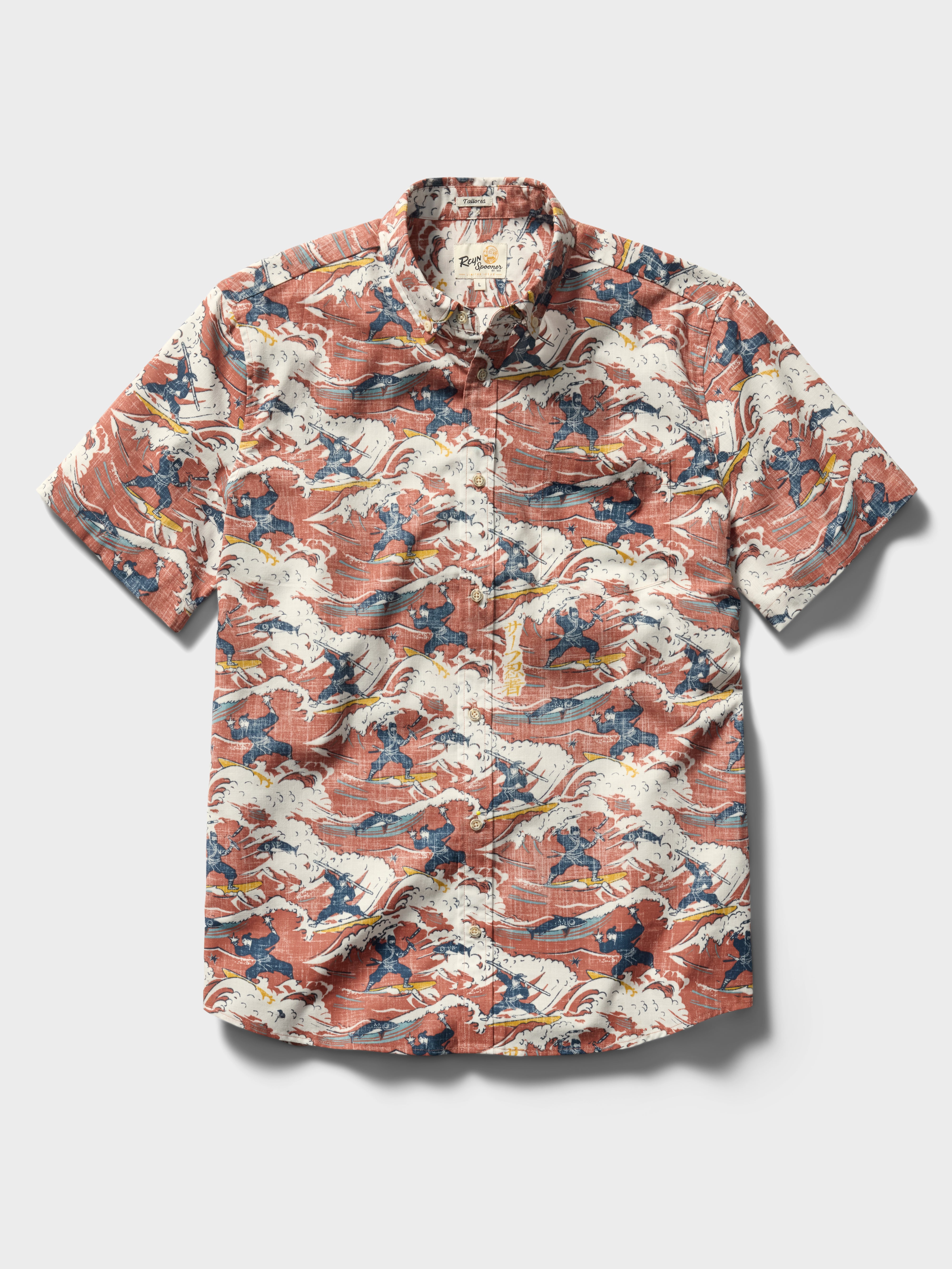 Reyn Spooner SURF NINJAS TAILORED in RED
