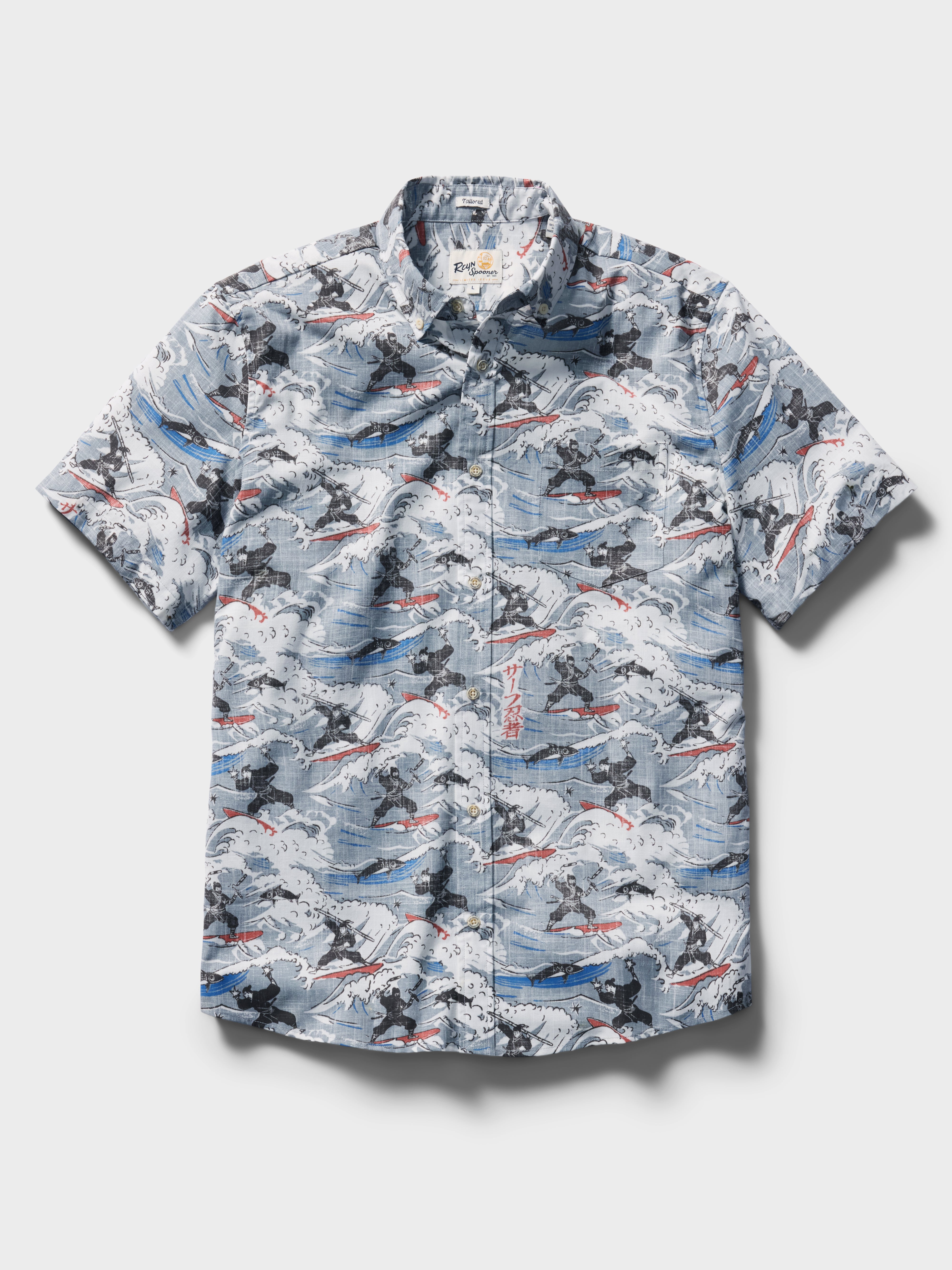 Reyn Spooner SURF NINJAS TAILORED in RED