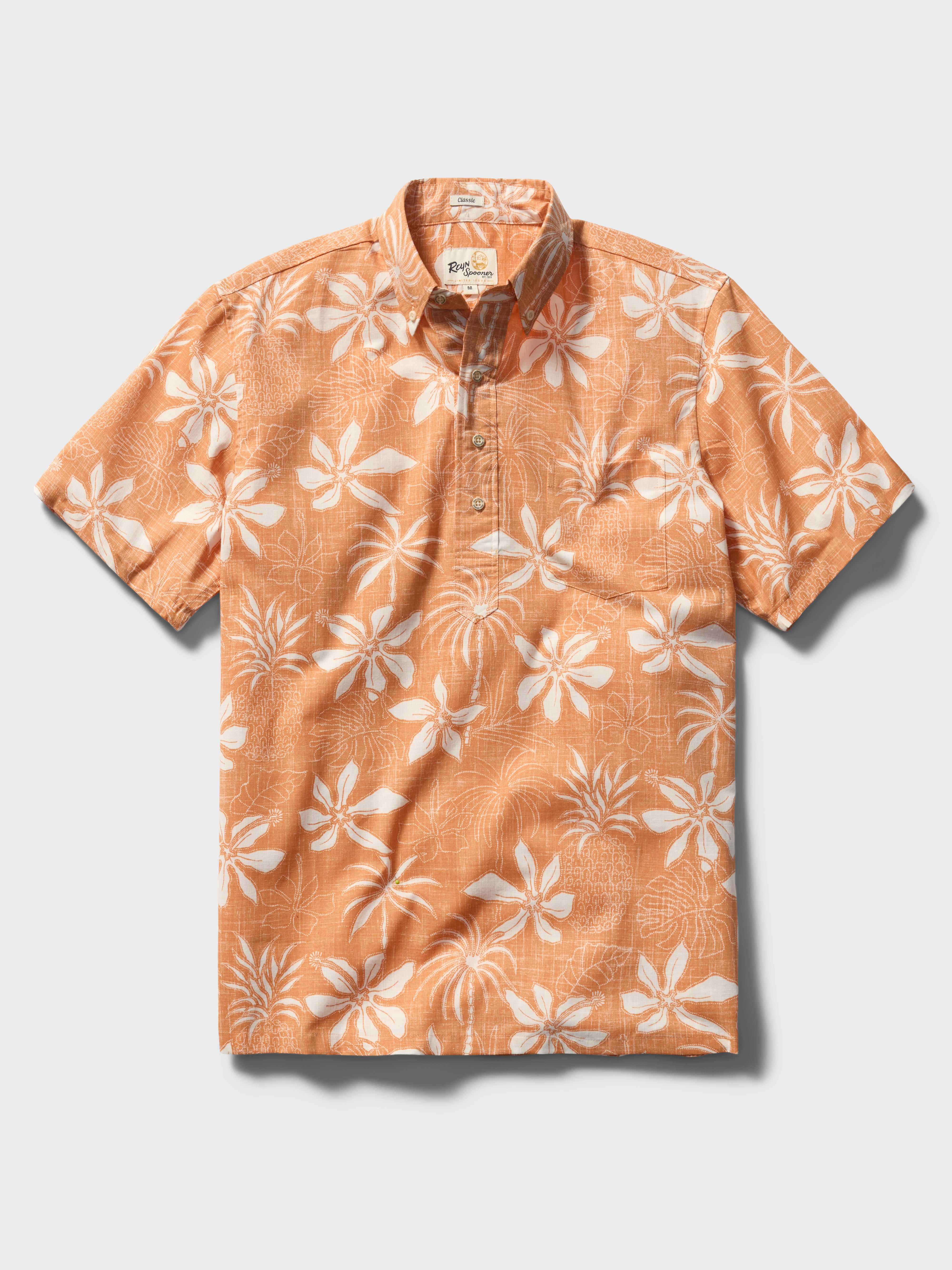 Reyn Spooner ISLAND DAZE PULLOVER in PAPAYA