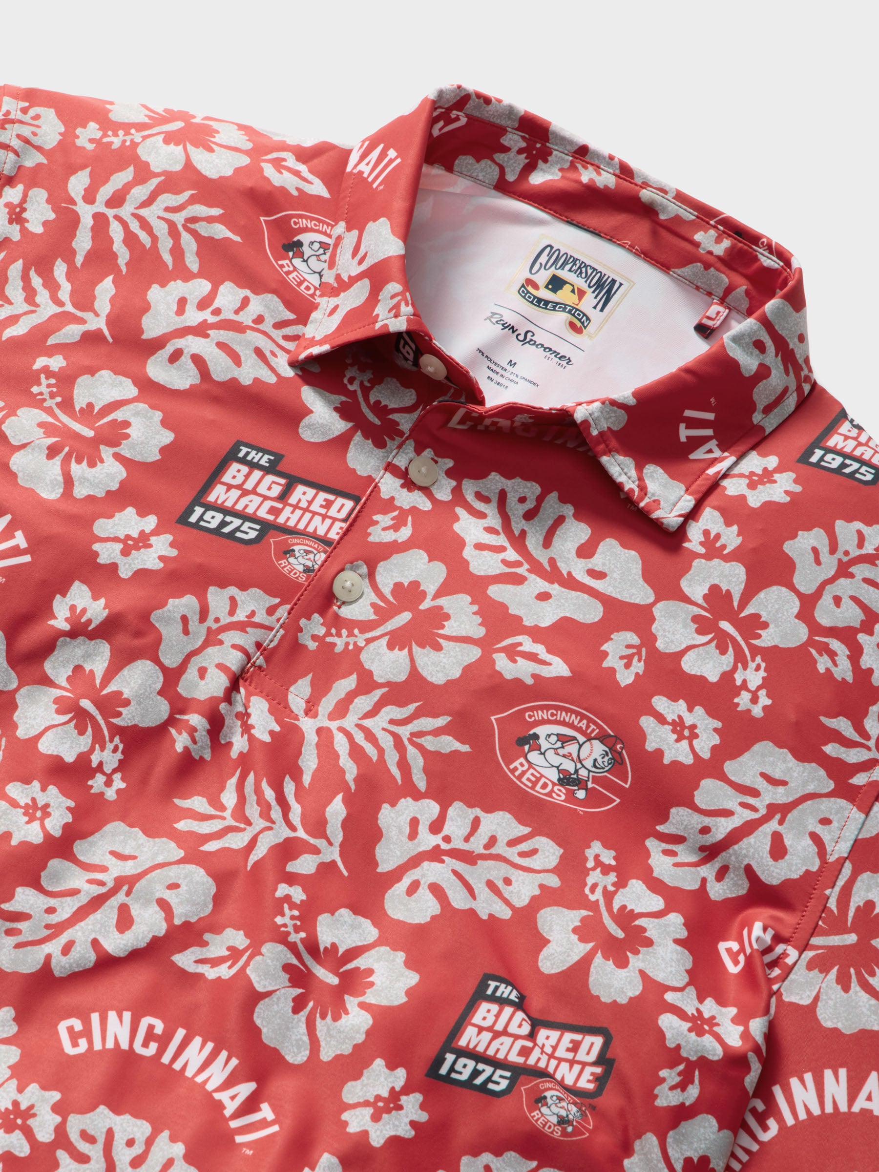 Reyn Spooner MLB® CINCINNATI REDS COOPERSTOWN PERFORMANCE POLO in RED
