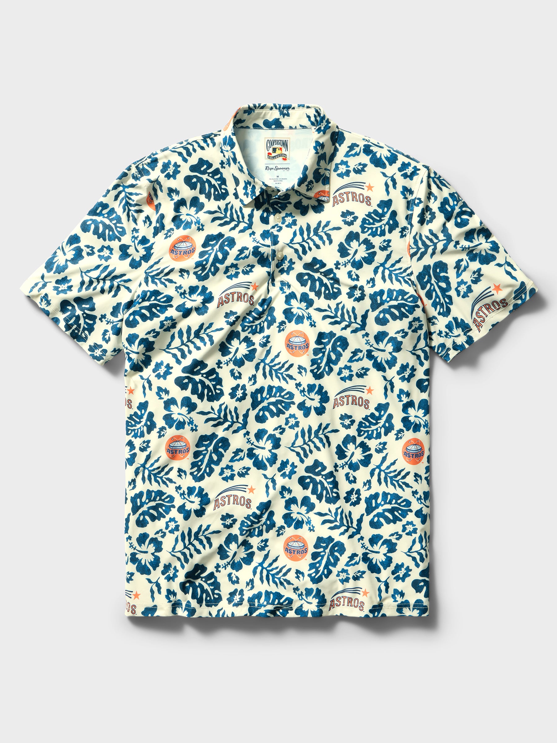 Reyn Spooner MLB® HOUSTON ASTROS COOPERSTOWN PERFORMANCE POLO in CREAM