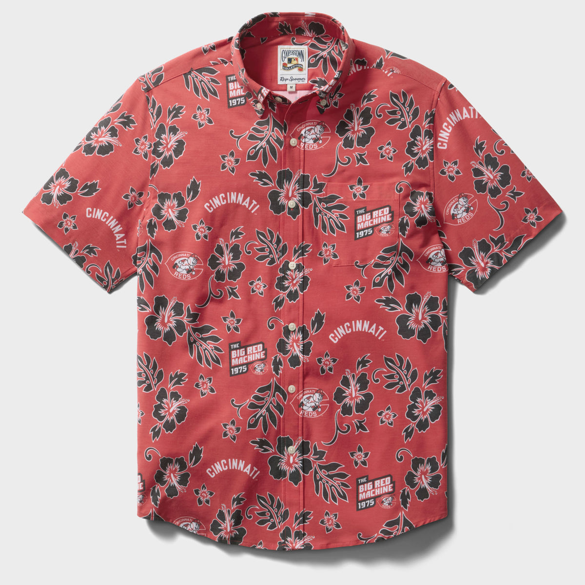 MLB® CINCINNATI REDS COOPERSTOWN PERFORMANCE ALOHA SHIRT – Reyn 