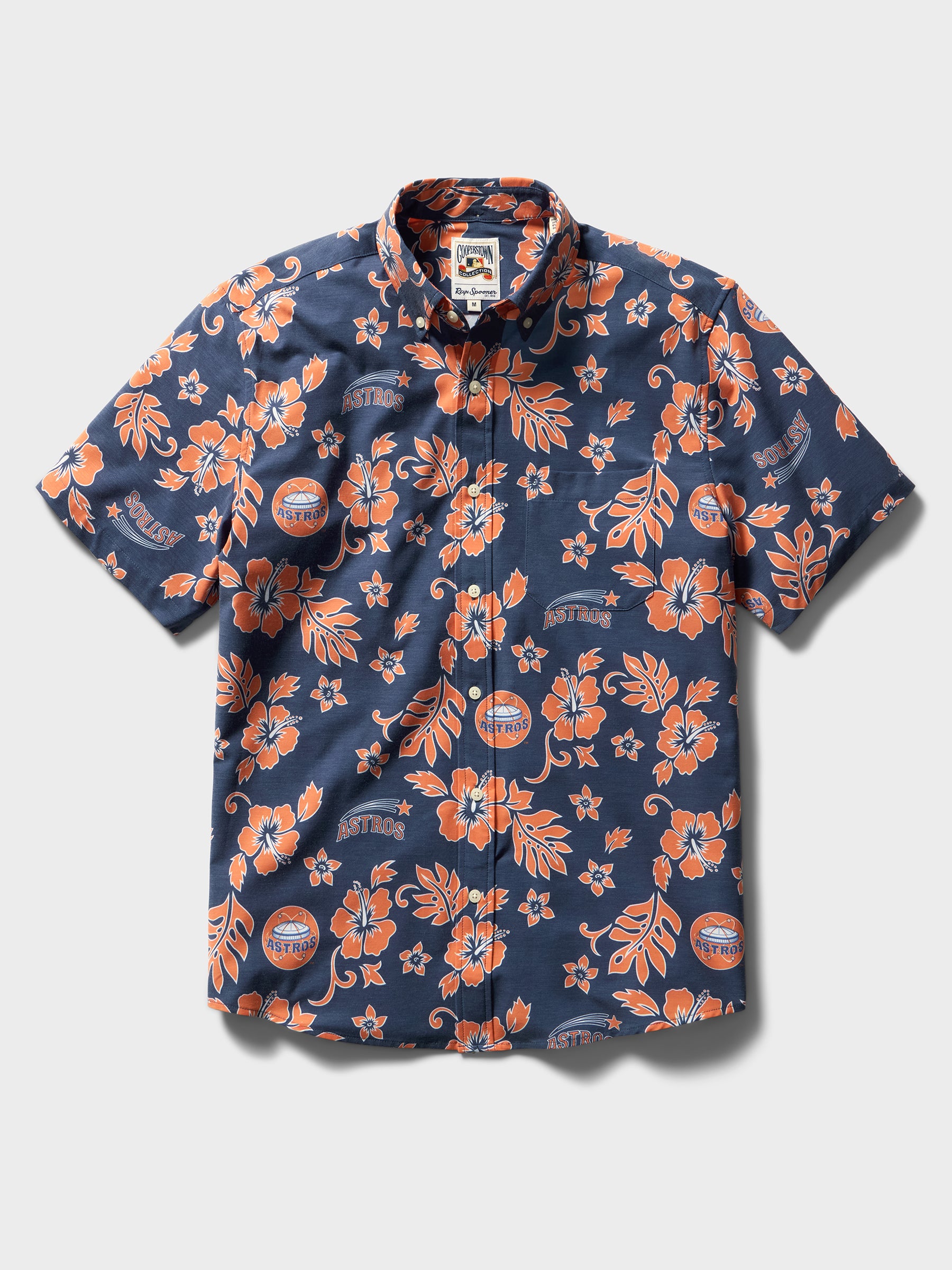 Reyn Spooner MLB® HOUSTON ASTROS COOPERSTOWN PERFORMANCE ALOHA SHIRT in NAVY