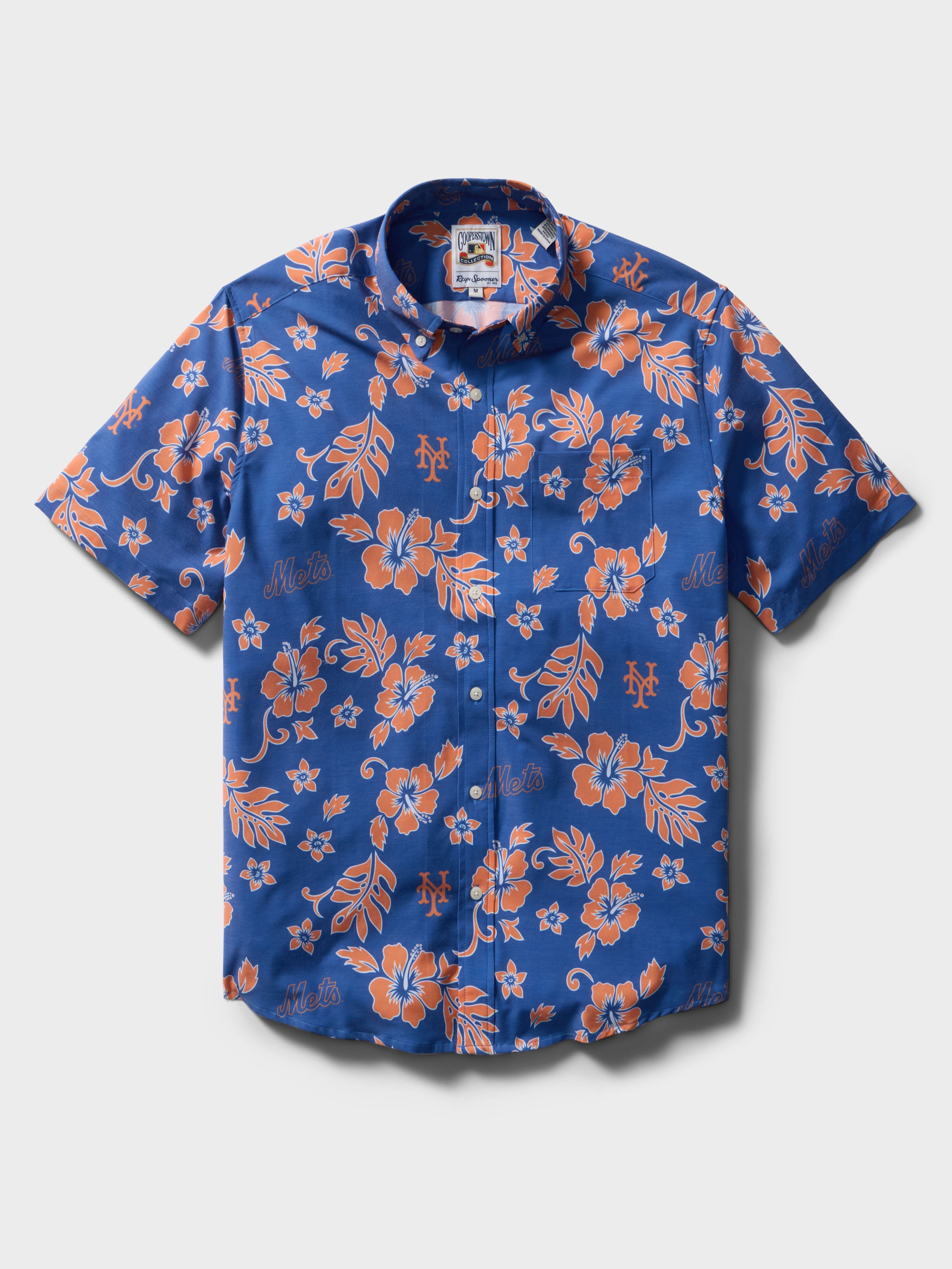 Reyn Spooner MLB® NEW YORK METS COOPERSTOWN PERFORMANCE ALOHA SHIRT in BLUE
