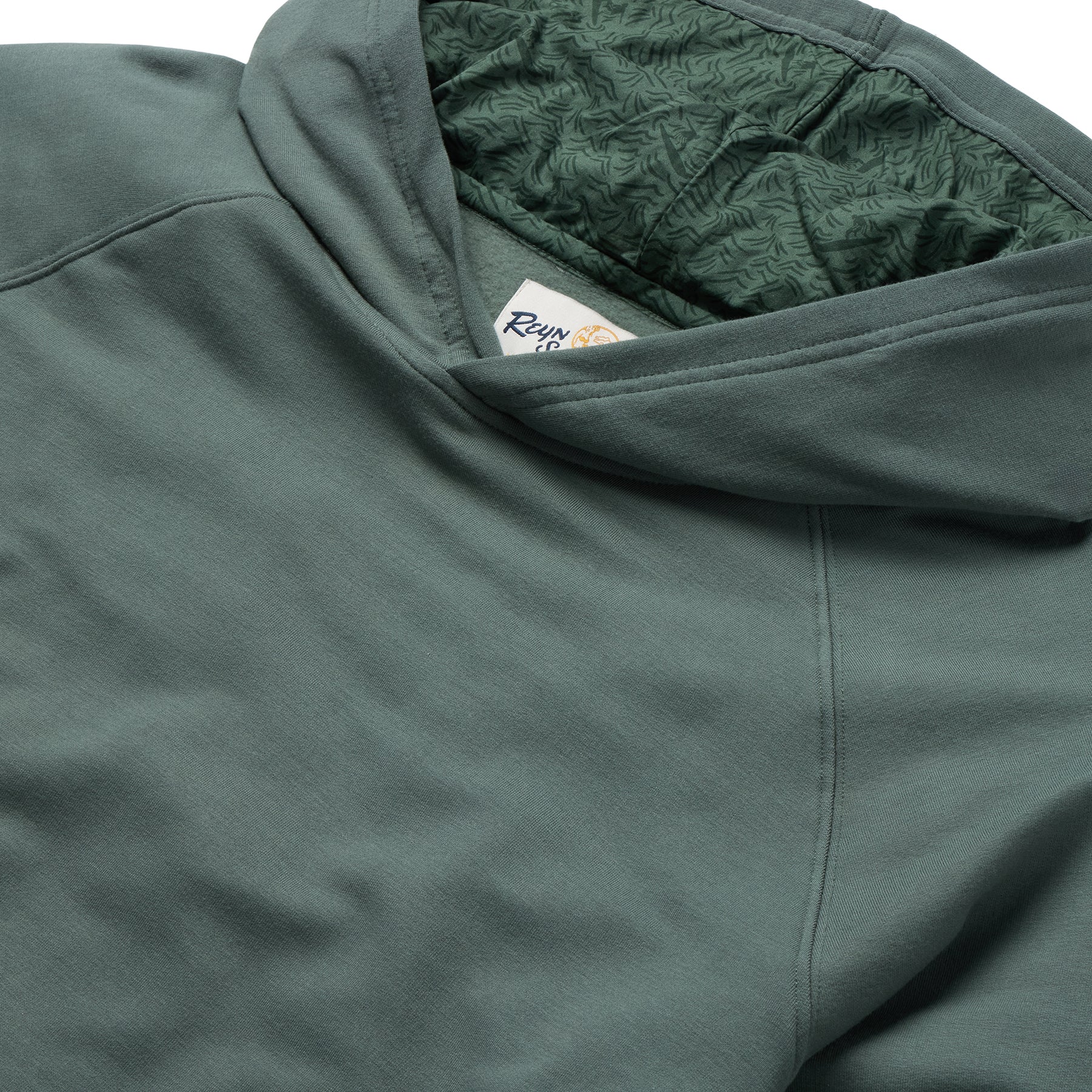 Reyn Spooner RAGLAN FLEECE HOODIE in OLIVE