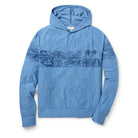 Reyn Spooner NALU TAPA PERFORMANCE HOODIE in MID BLUE