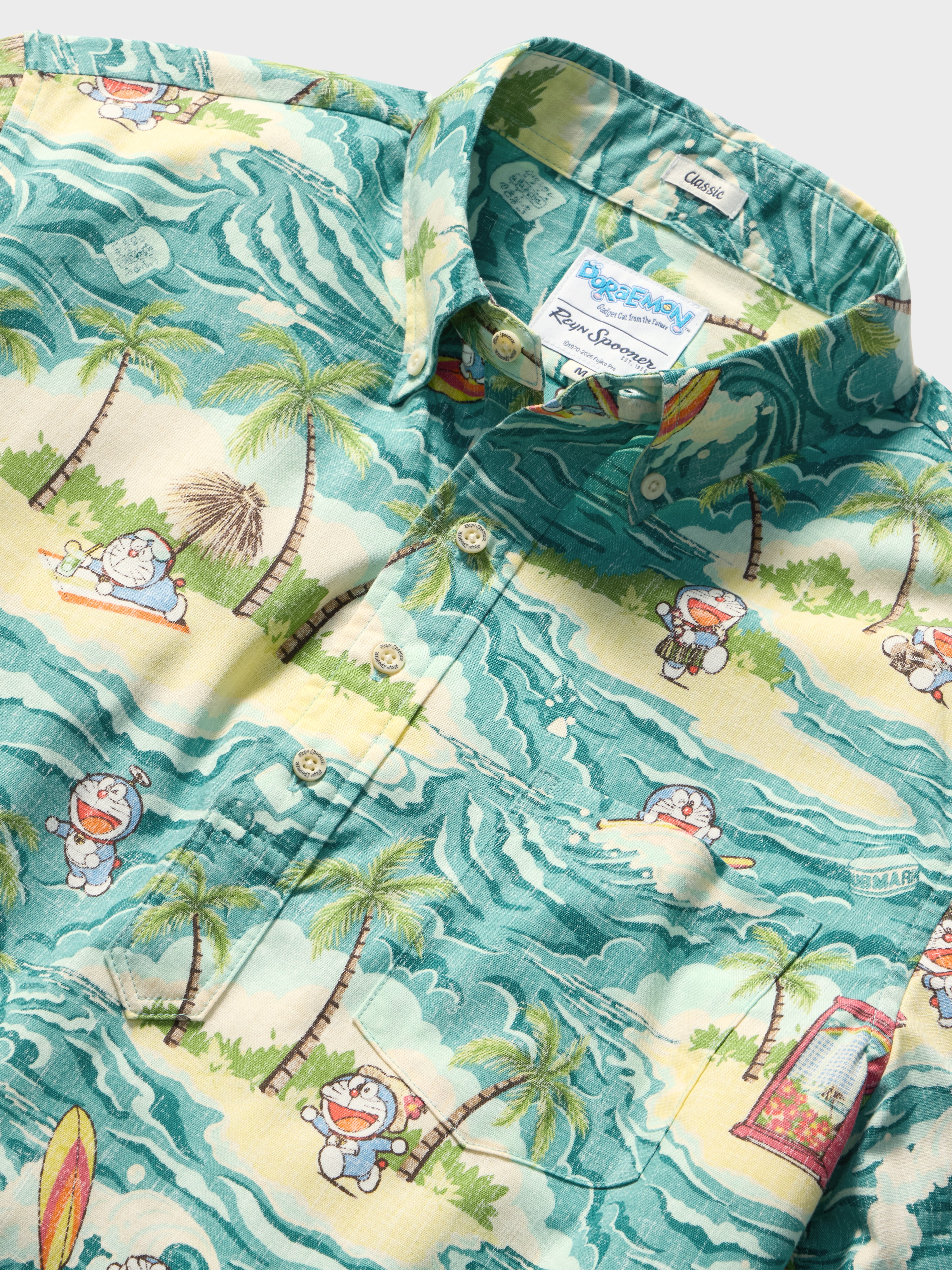 Reyn Spooner ALOHA DORAEMON PULLOVER in TEAL