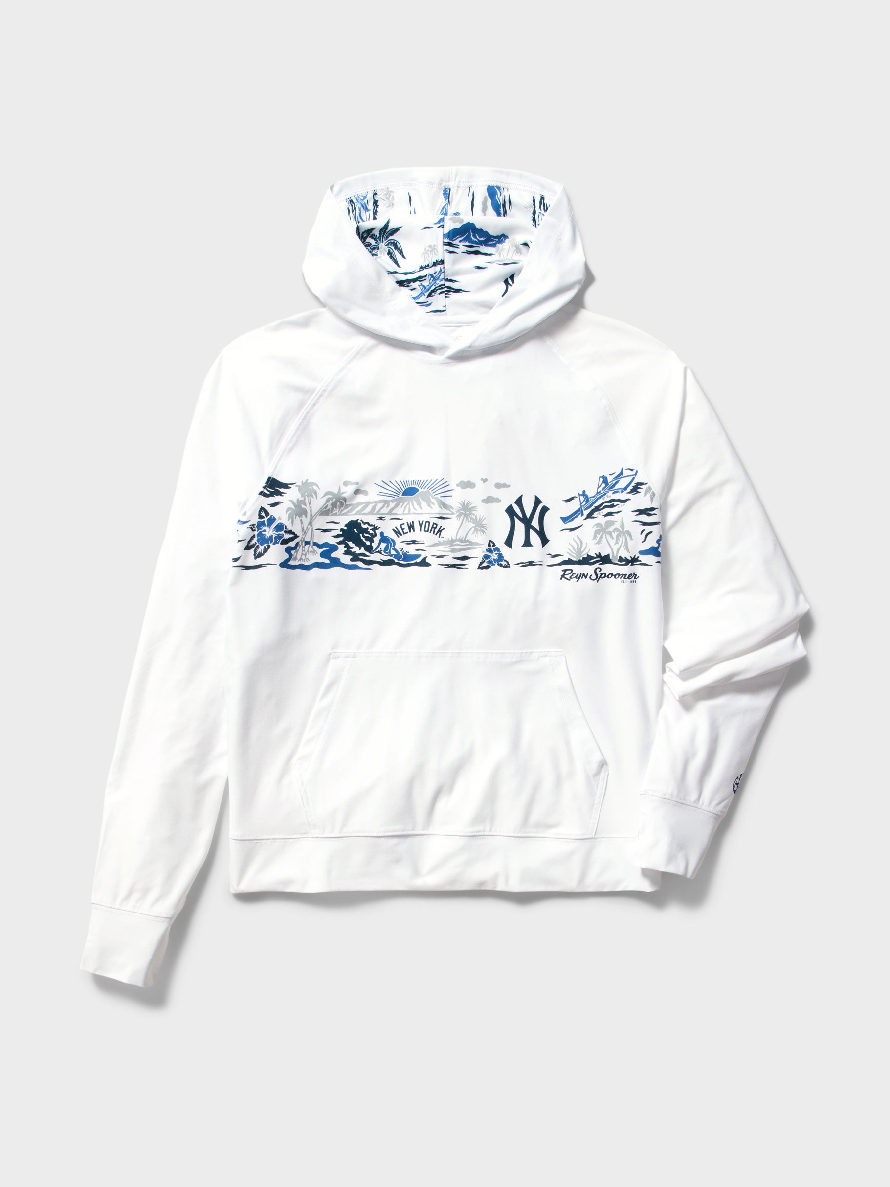 Reyn Spooner MLB® NEW YORK YANKEES WAIKIKI PERFORMANCE HOODIE in WHITE