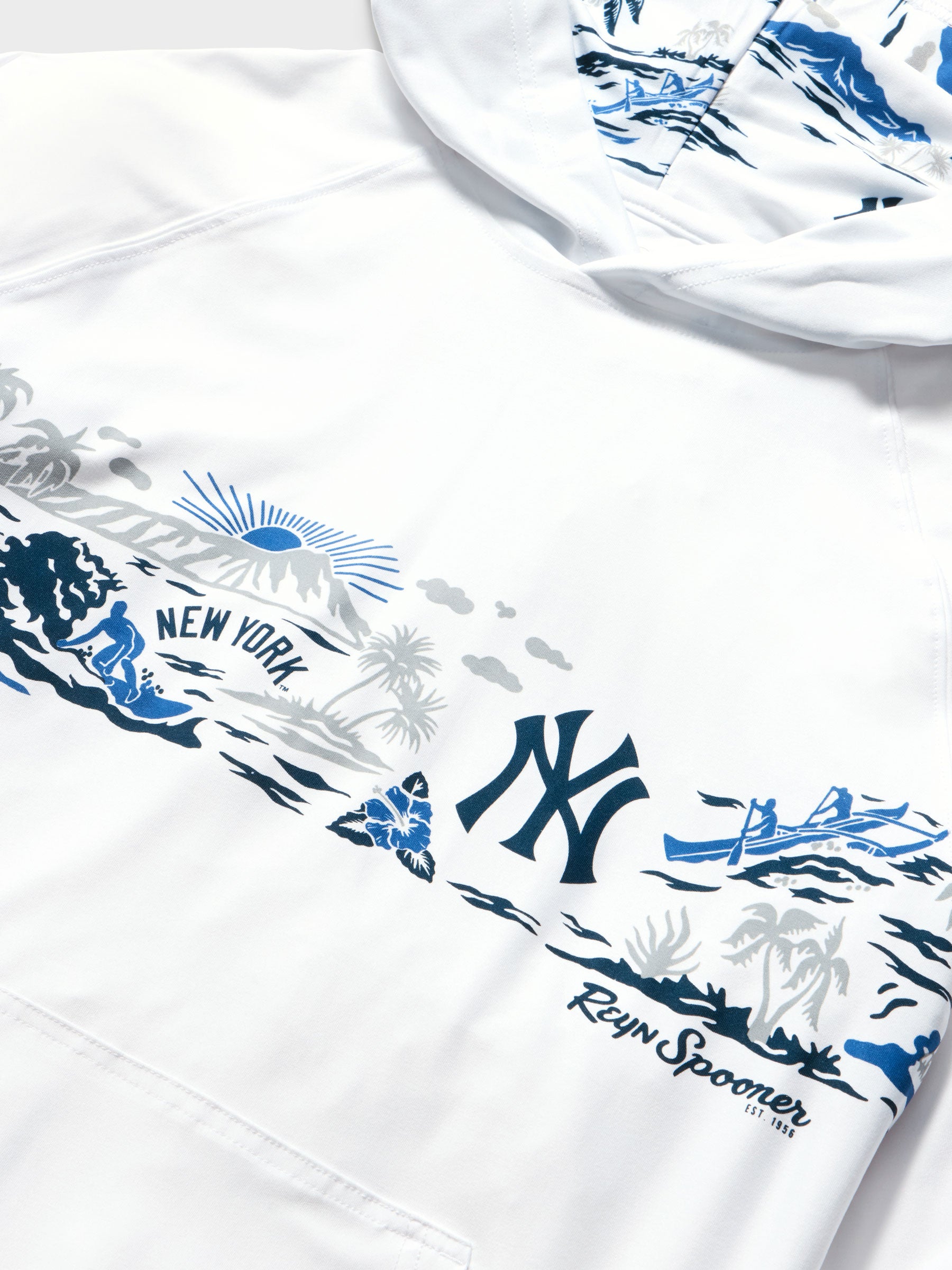 Reyn Spooner MLB® NEW YORK YANKEES WAIKIKI PERFORMANCE HOODIE in WHITE