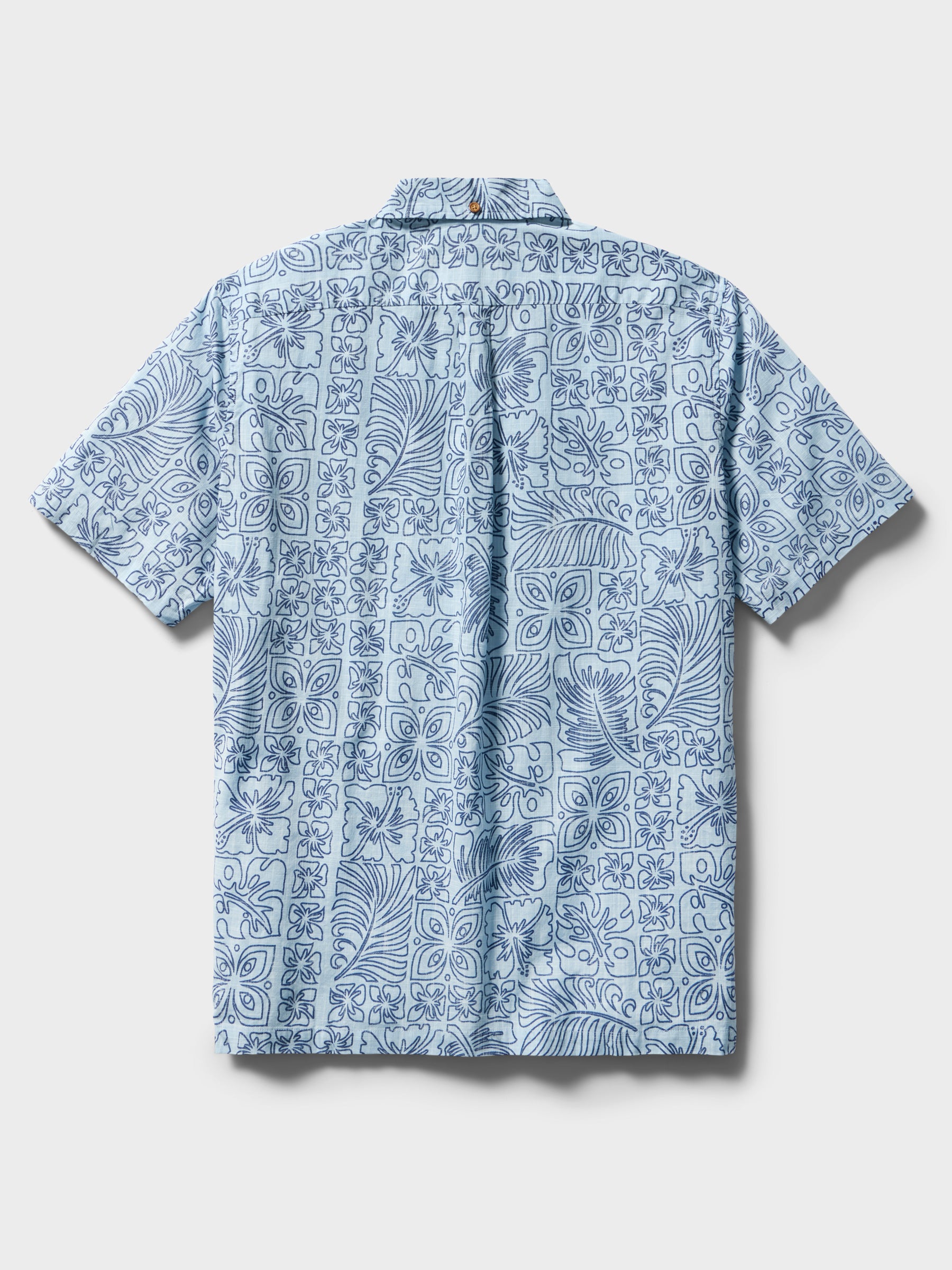 Reyn Spooner RETRO TAPA BUTTON FRONT in CHAMBRAY