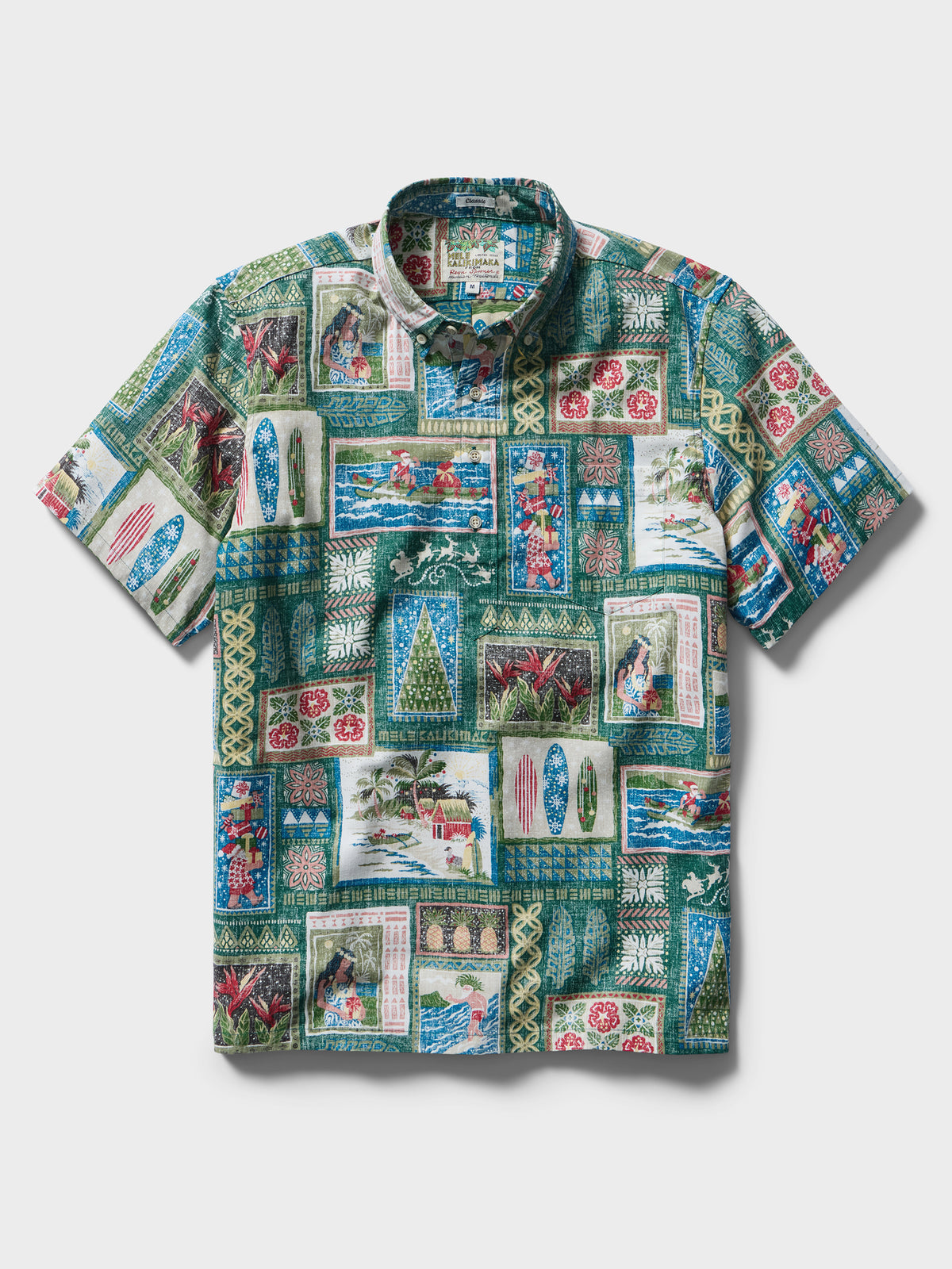 Reyn Spooner HAWAIIAN CHRISTMAS 2026 PULLOVER in GREEN