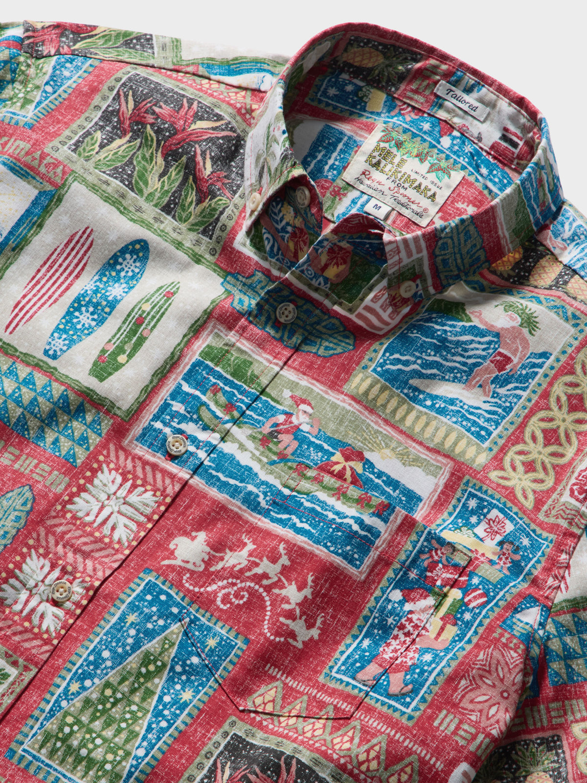 Reyn Spooner HAWAIIAN CHRISTMAS 2026 TAILORED in RED