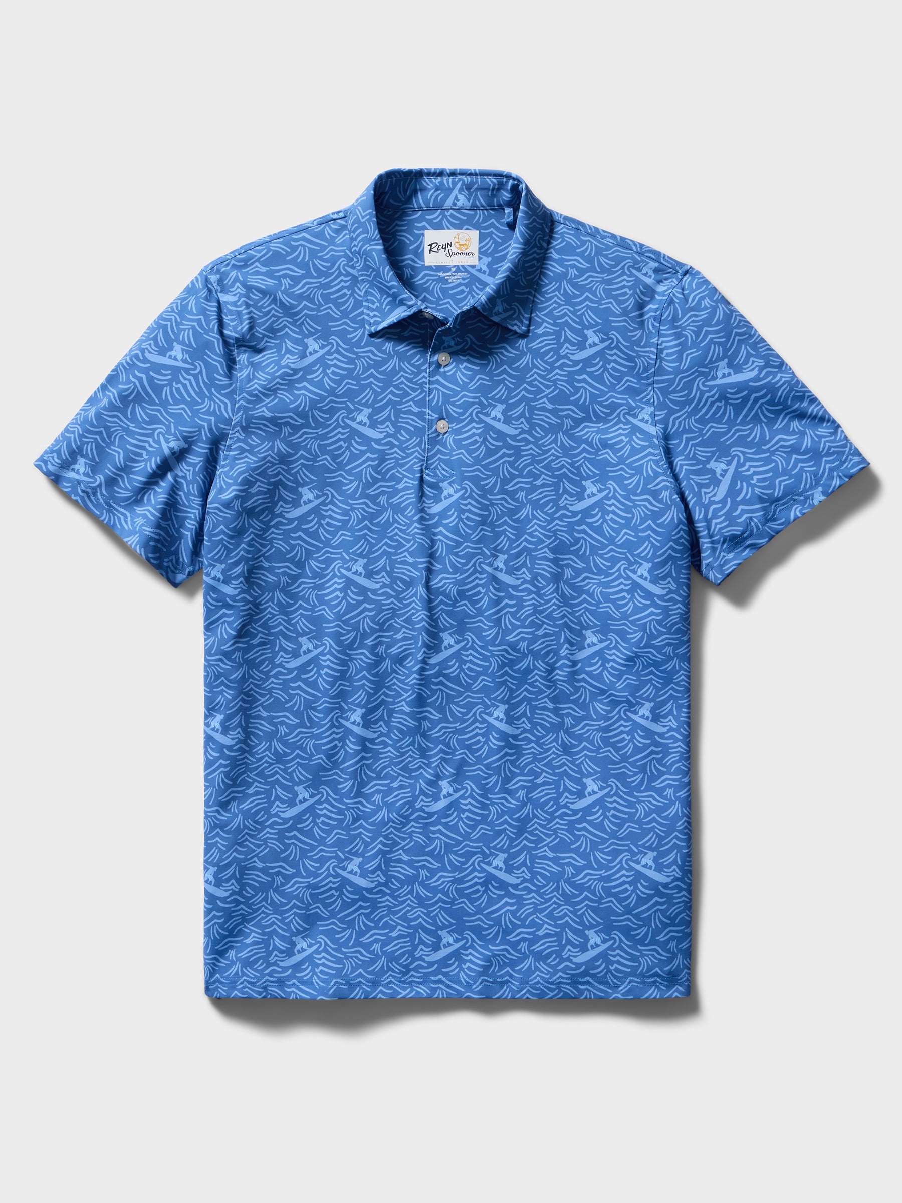 Reyn Spooner ISLAND GLIDE PERFORMANCE POLO in BLUE