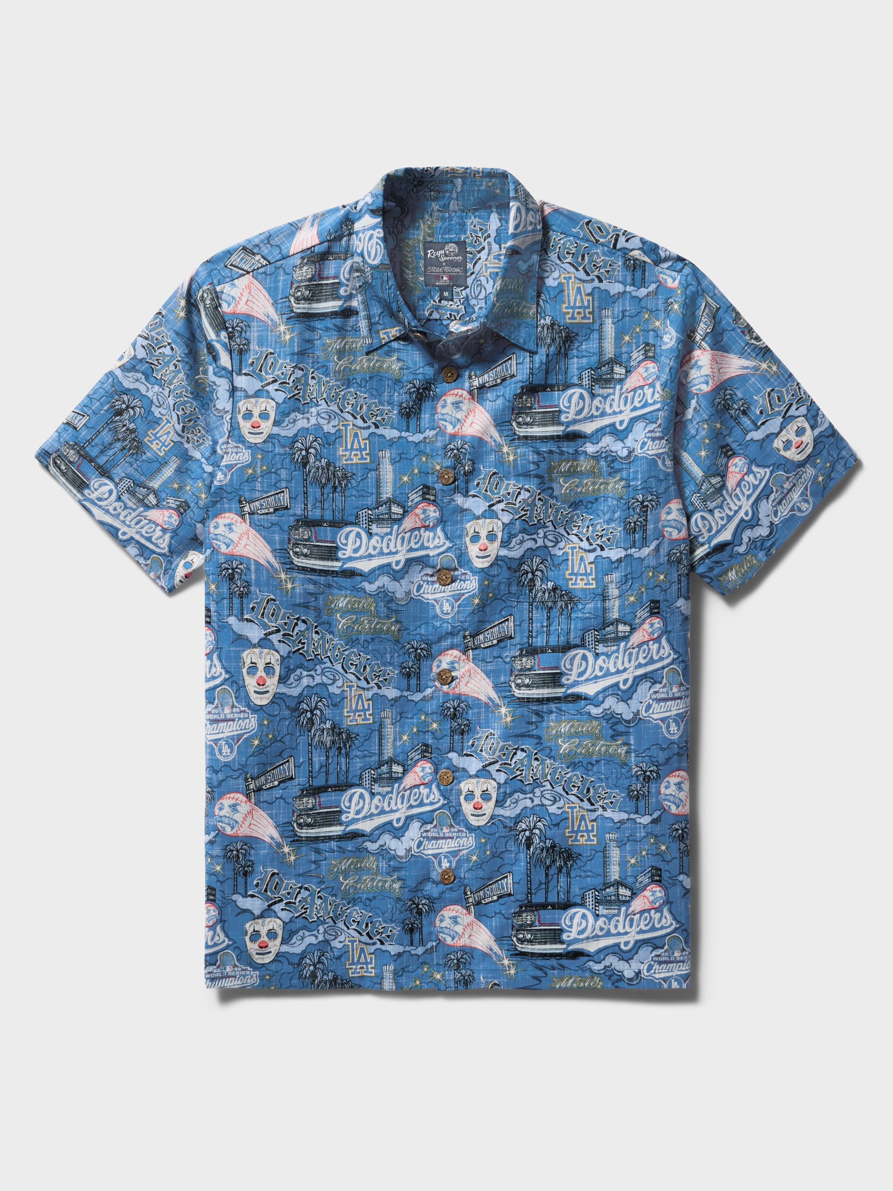 Reyn Spooner MLB® LOS ANGELES DODGERS X MISTER CARTOON SCENIC in BLUE