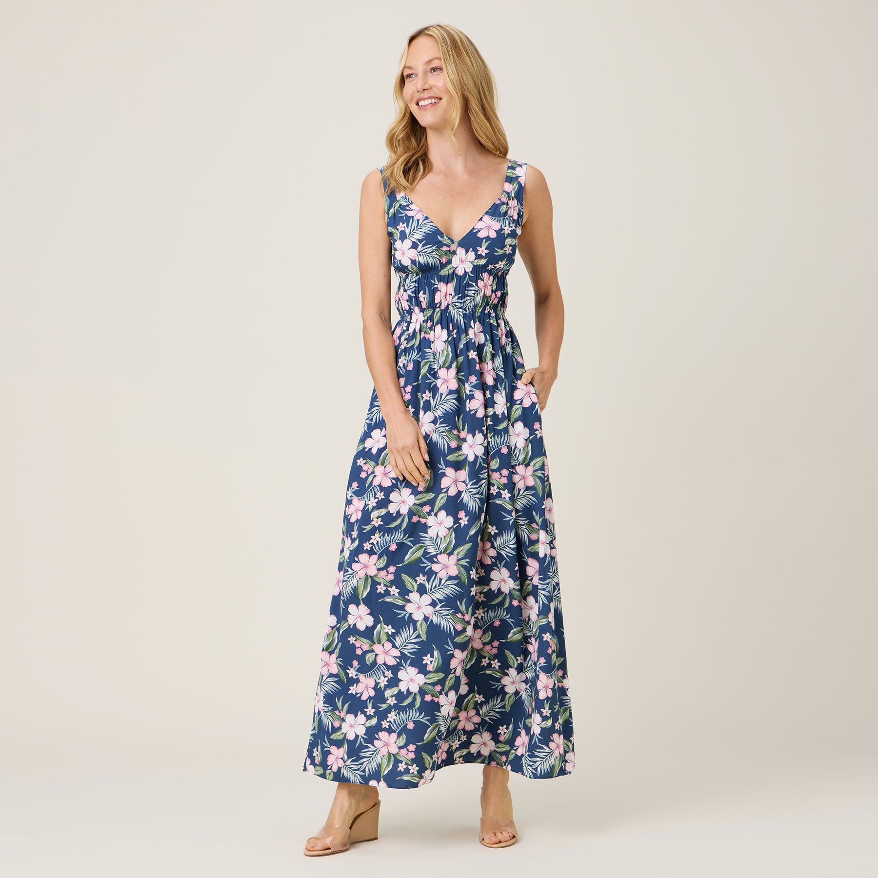 Reyn Spooner MANOA BEAUTY EMILIA DRESS in INSIGNIA BLUE