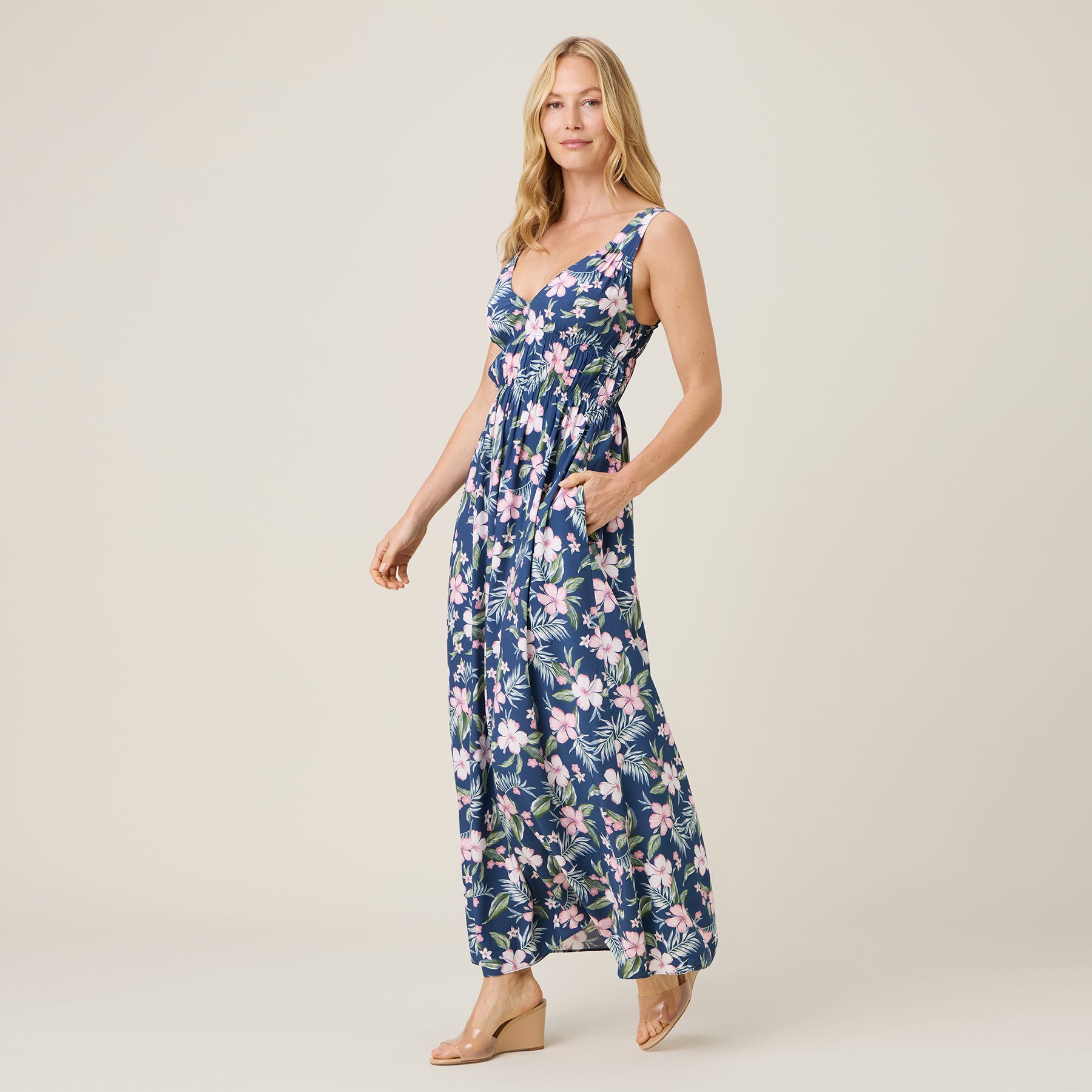 Reyn Spooner MANOA BEAUTY EMILIA DRESS in INSIGNIA BLUE