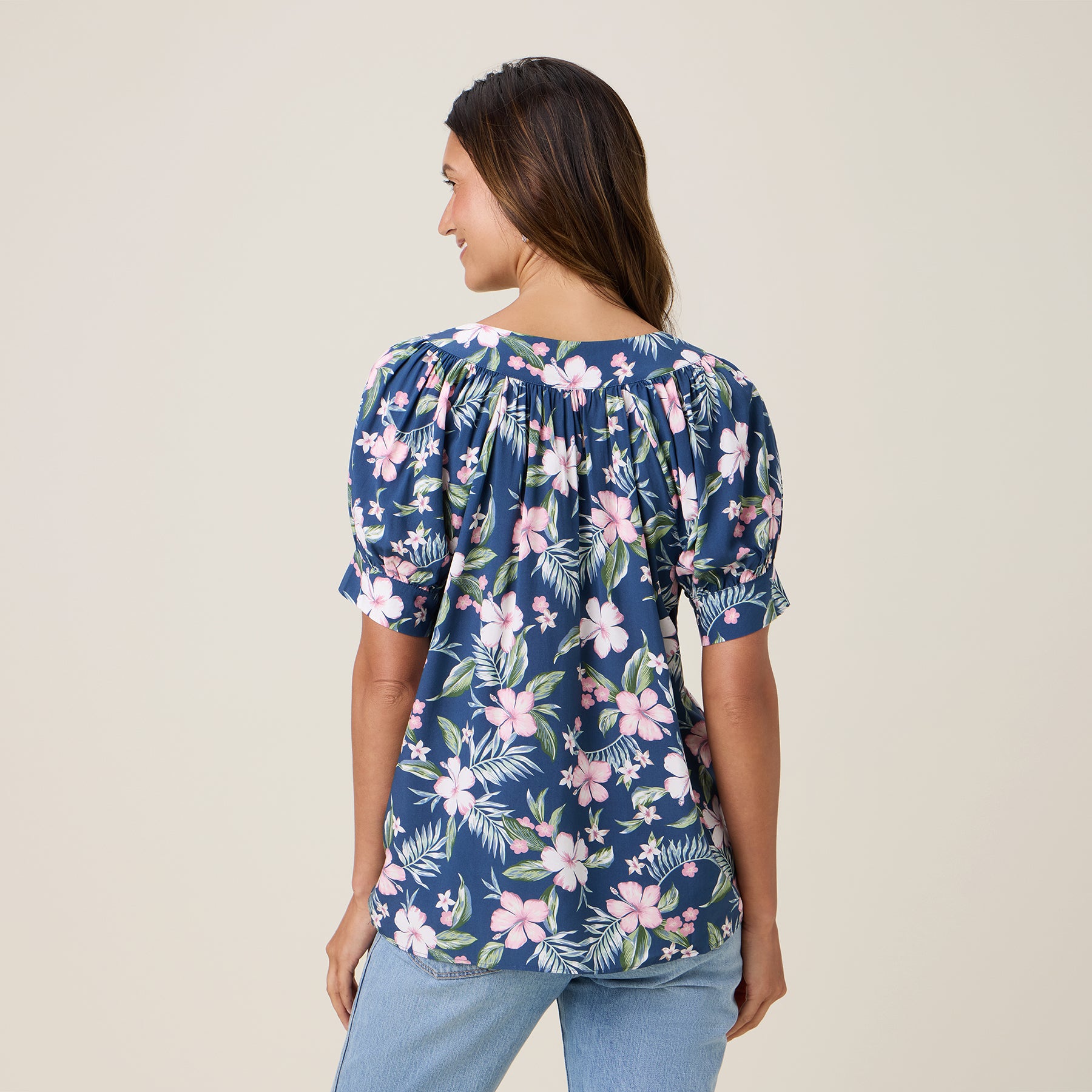 Reyn Spooner MANOA BEAUTY HEIDI TOP in INSIGNIA BLUE