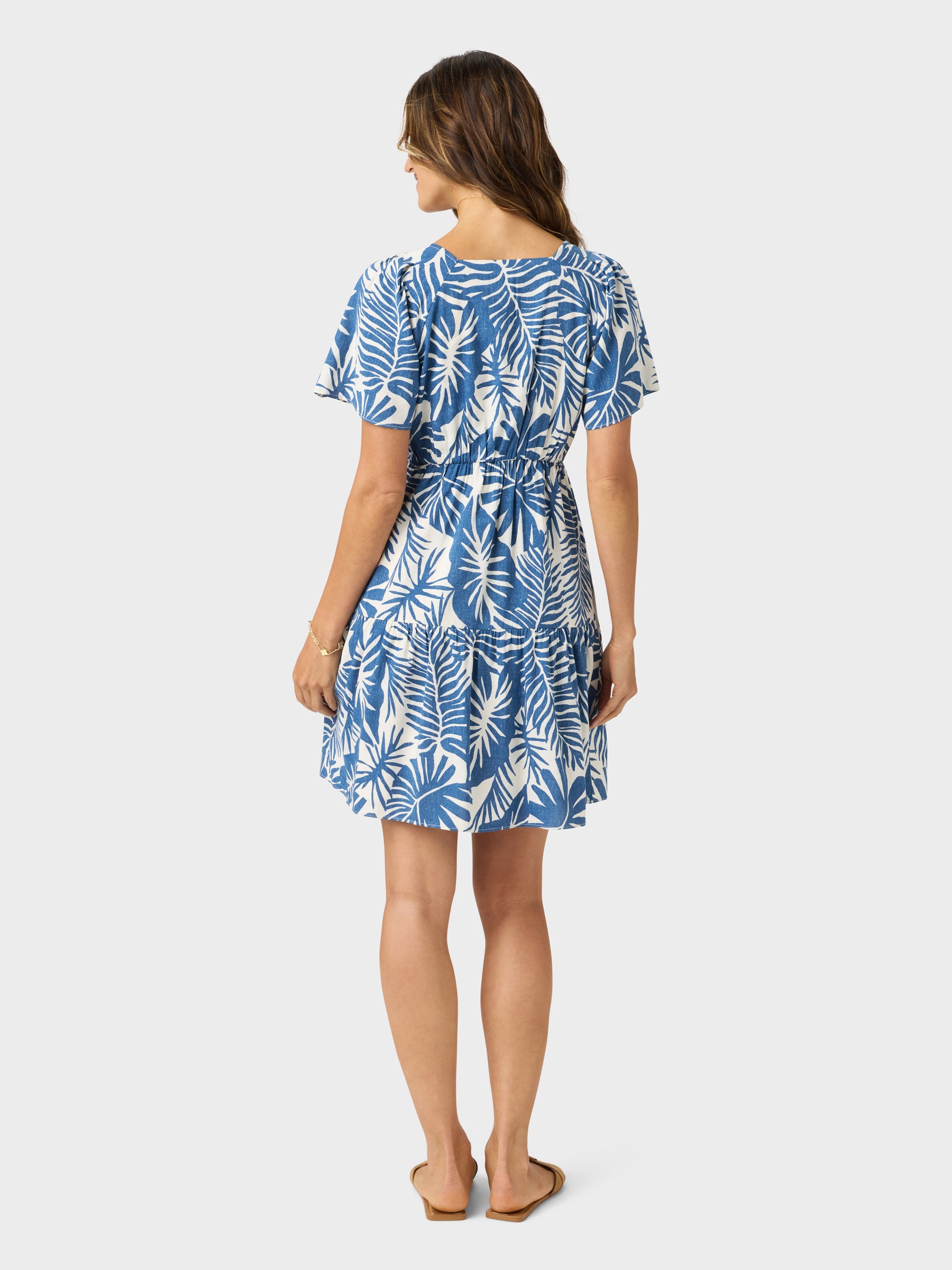 Reyn Spooner MIDNIGHT MONSTERA PAISLEY DRESS in NAVY