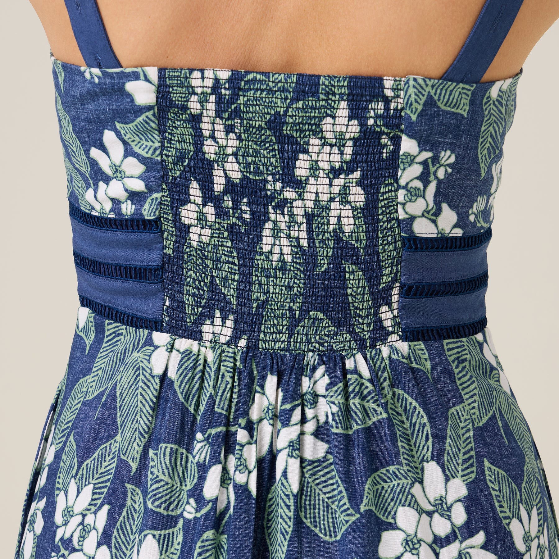 Reyn Spooner NUPOLUPOLU ELEANOR DRESS in INSIGNIA BLUE