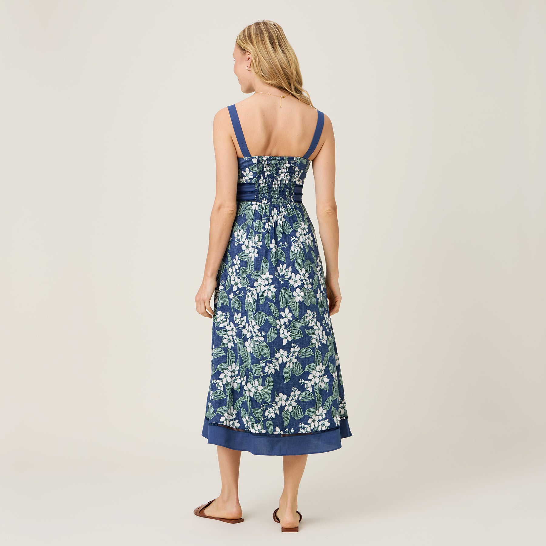 Reyn Spooner NUPOLUPOLU ELEANOR DRESS in INSIGNIA BLUE