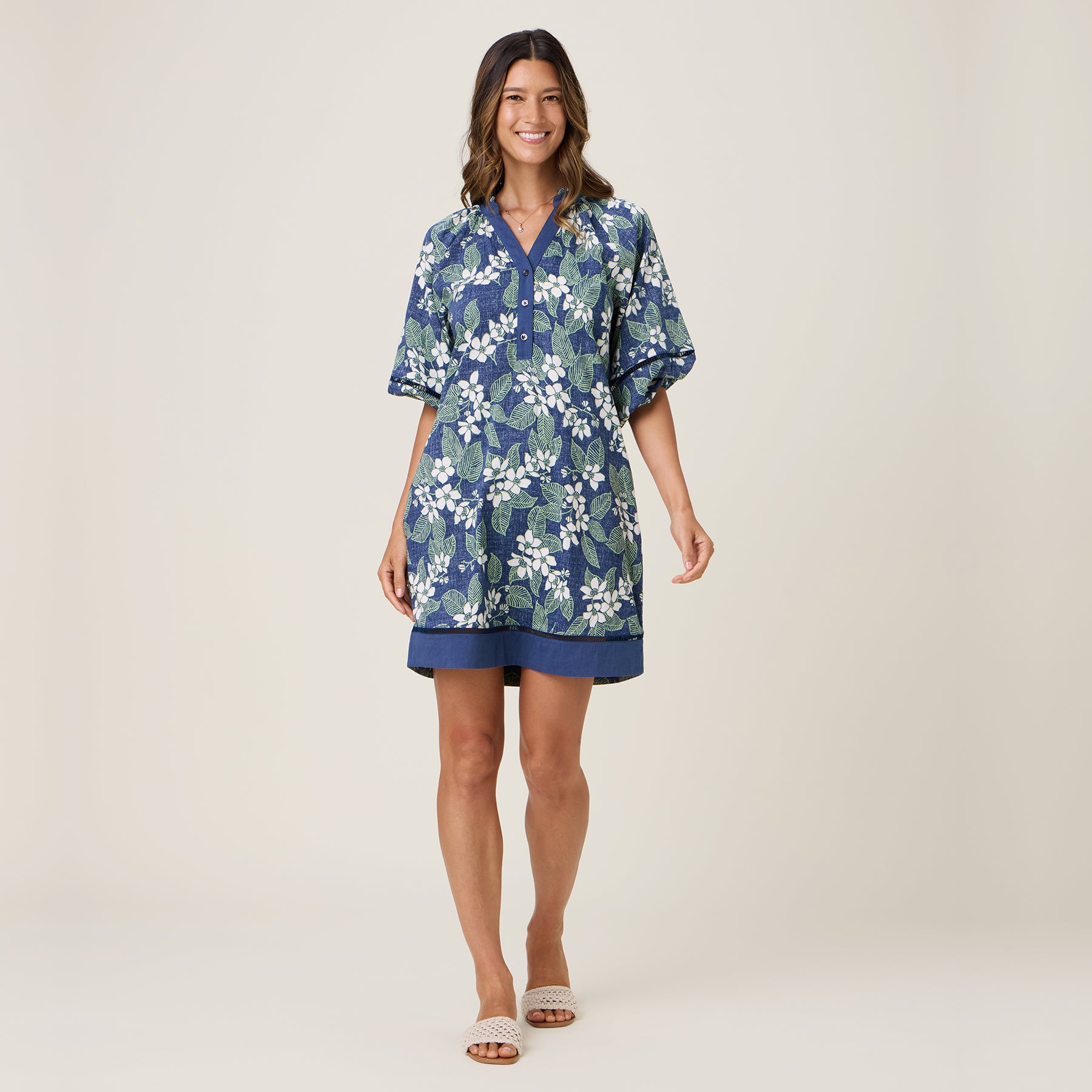 Reyn Spooner NUPOLUPOLU NAOMI DRESS in INSIGNIA BLUE