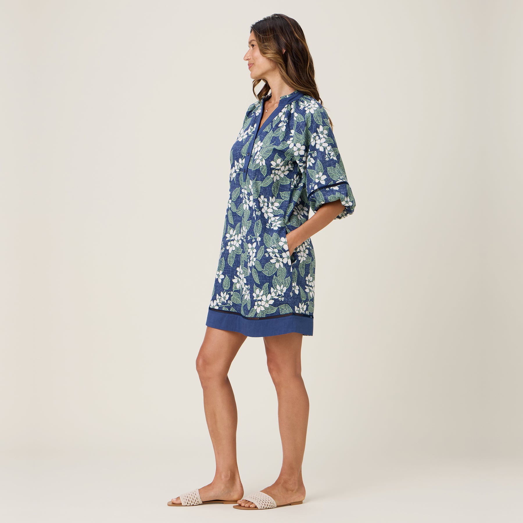Reyn Spooner NUPOLUPOLU NAOMI DRESS in INSIGNIA BLUE