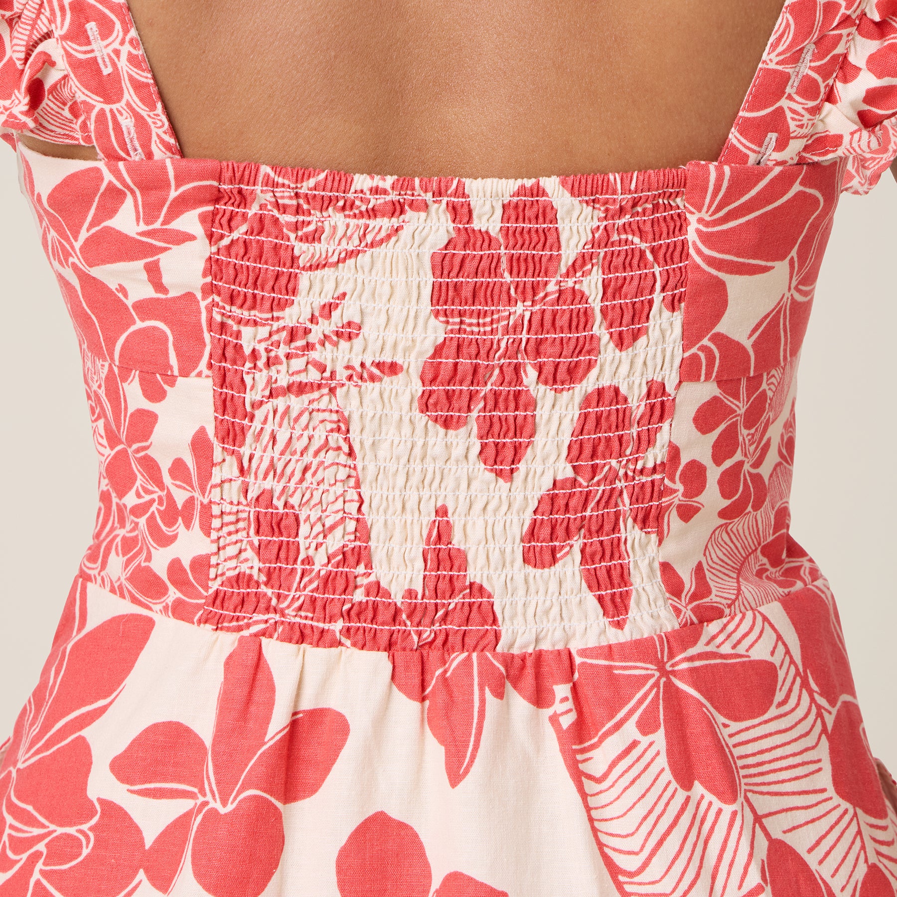 Reyn Spooner PLAYFUL PLUMERIA EMERY DRESS in SAND