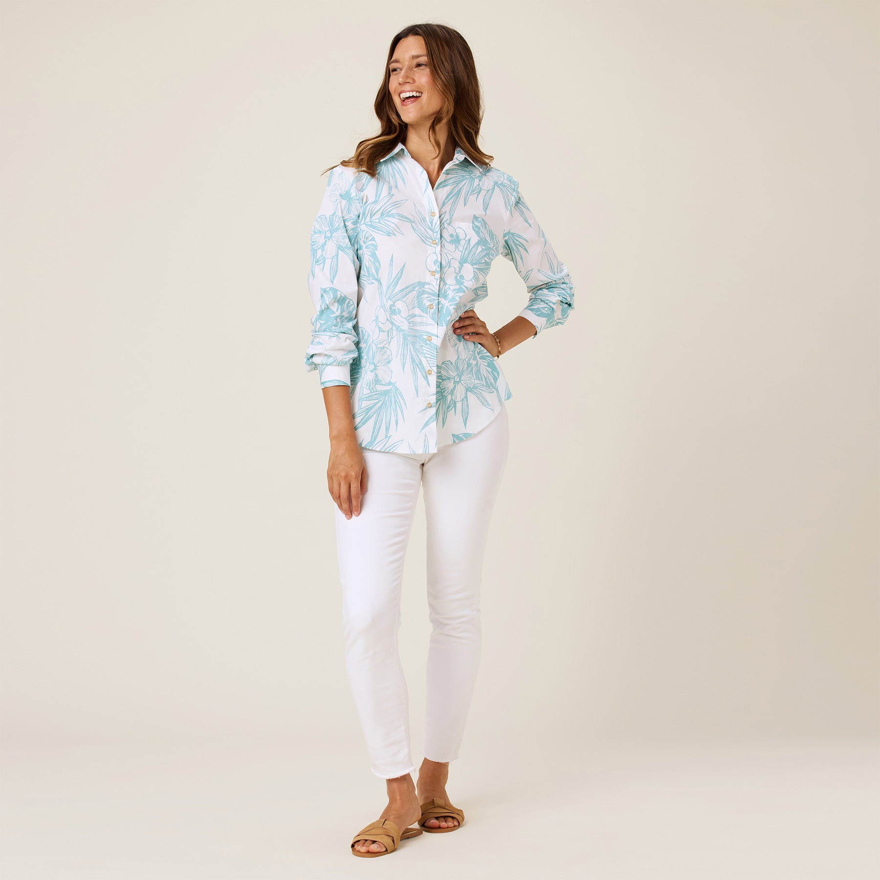 Reyn Spooner PUA AKA ASTRID TOP in POOL BLUE