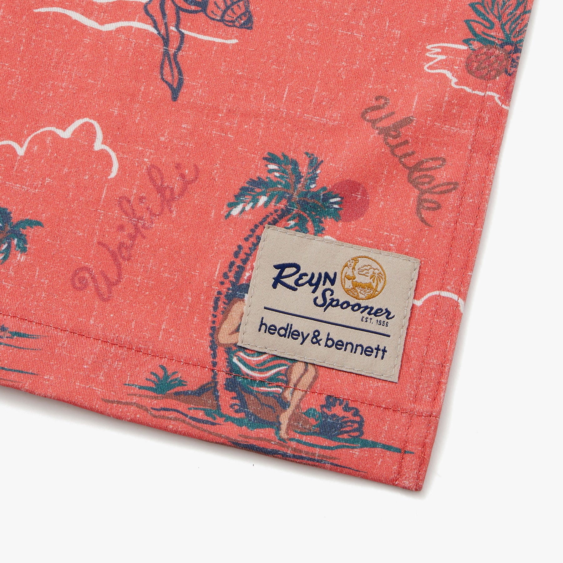 Reyn Spooner HAWAI'I 1959 HEDLEY & BENNETT ESSENTIAL APRON in LIGHT PINK