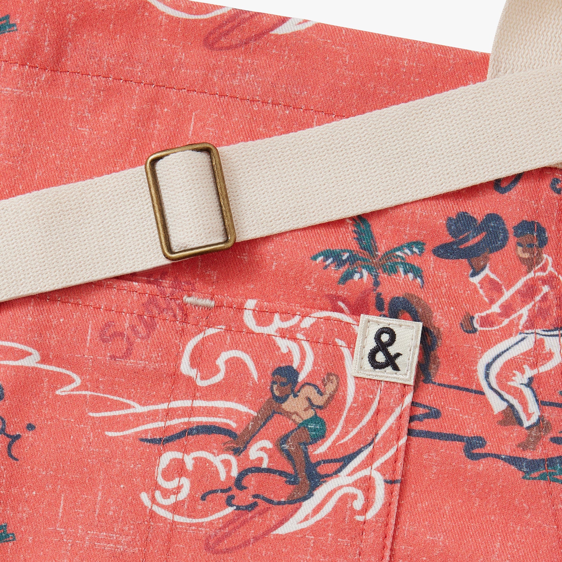 Reyn Spooner HAWAI'I 1959 HEDLEY & BENNETT ESSENTIAL APRON in LIGHT PINK