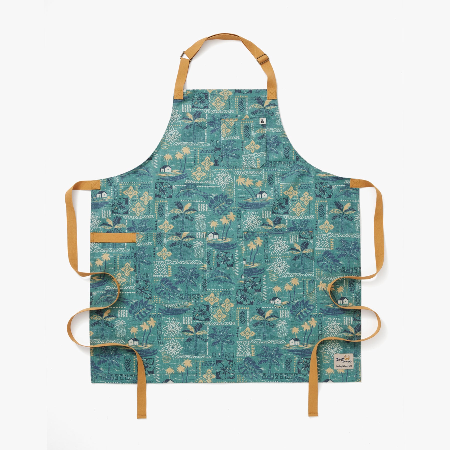 Reyn Spooner TAPA MONTAGE HEDLEY & BENNETT ESSENTIAL APRON in SAGEBRUSH