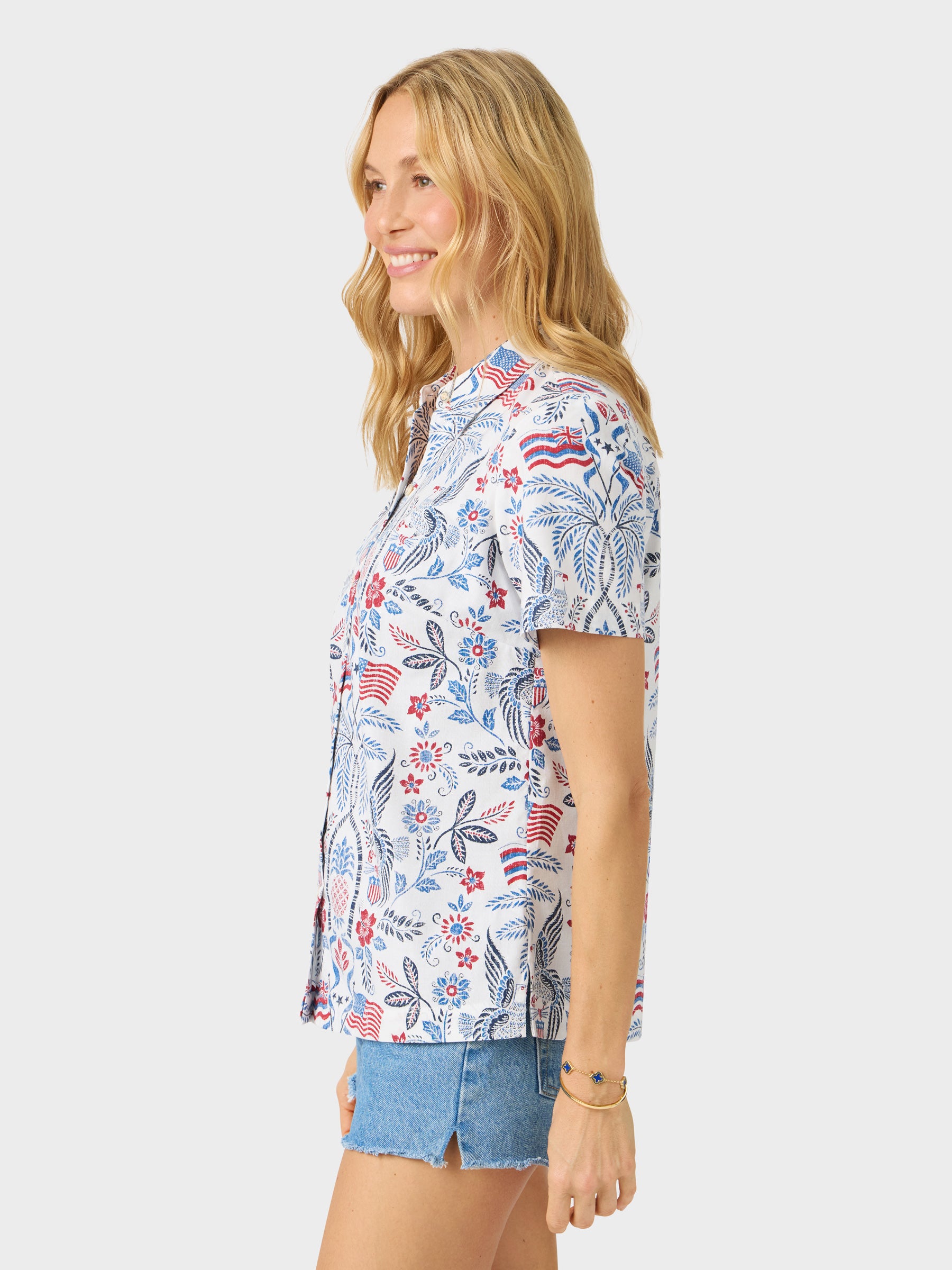 Reyn Spooner SUMMER COMMEMORATIVE 2026 ABBY TOP in WHITE