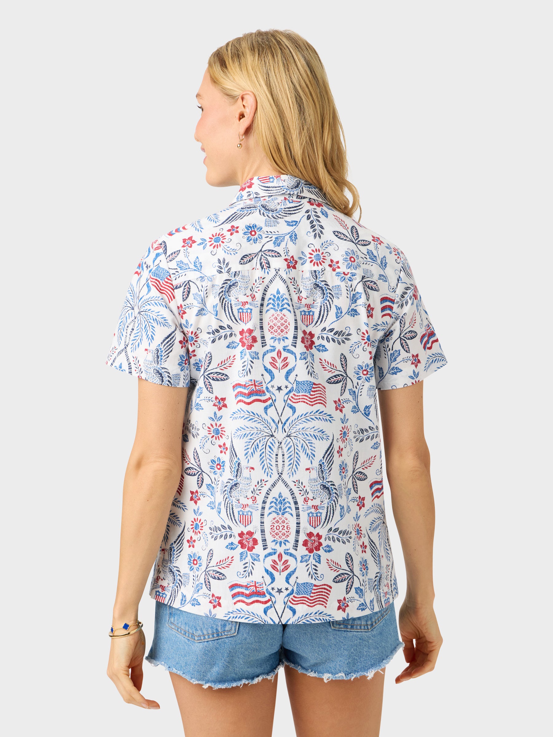 Reyn Spooner SUMMER COMMEMORATIVE 2026 ABBY TOP in WHITE