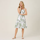 Reyn Spooner TRAILING TARO RILEY DRESS in WHITE