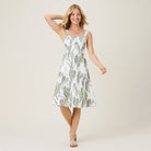 Reyn Spooner TRAILING TARO RILEY DRESS in WHITE