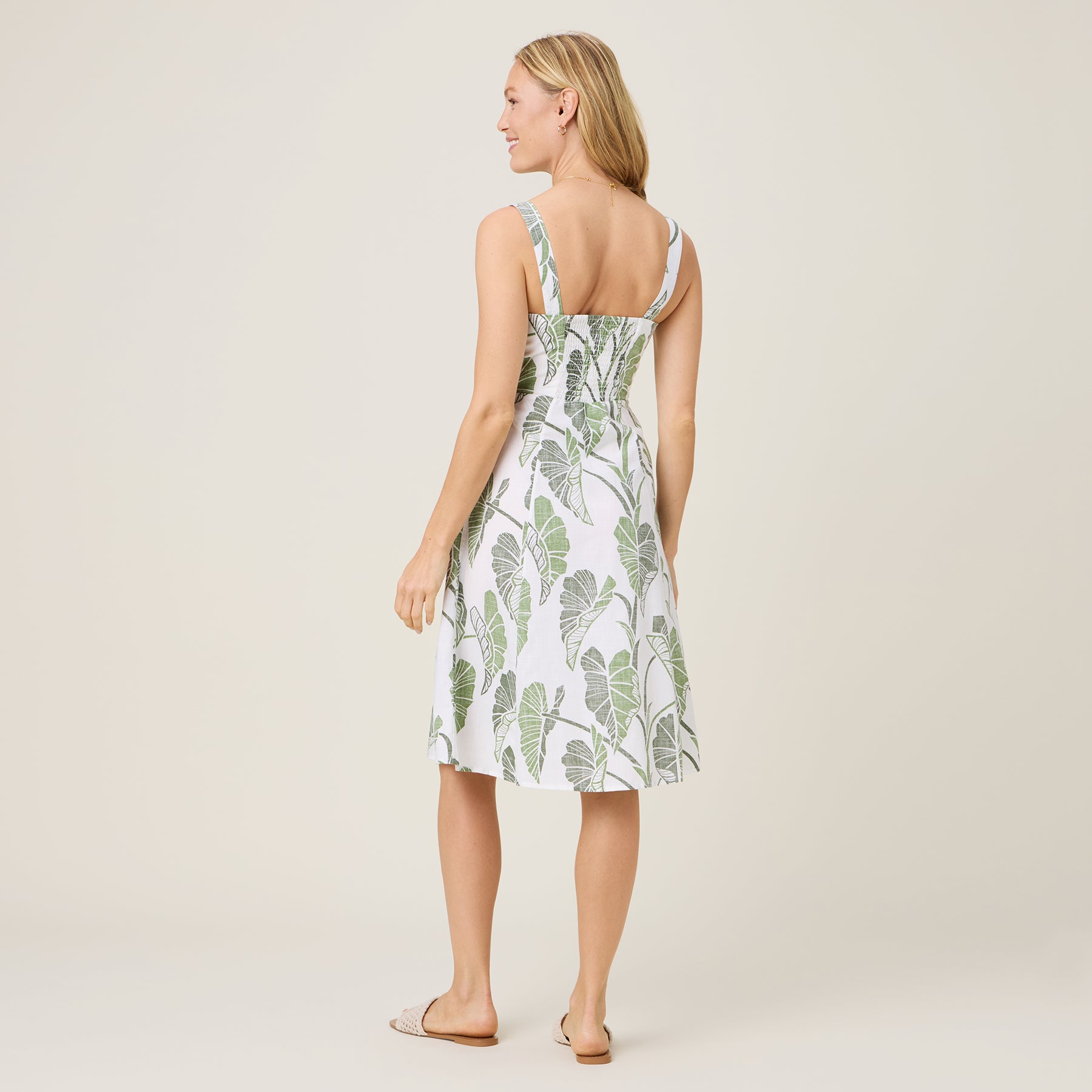 Reyn Spooner TRAILING TARO RILEY DRESS in WHITE