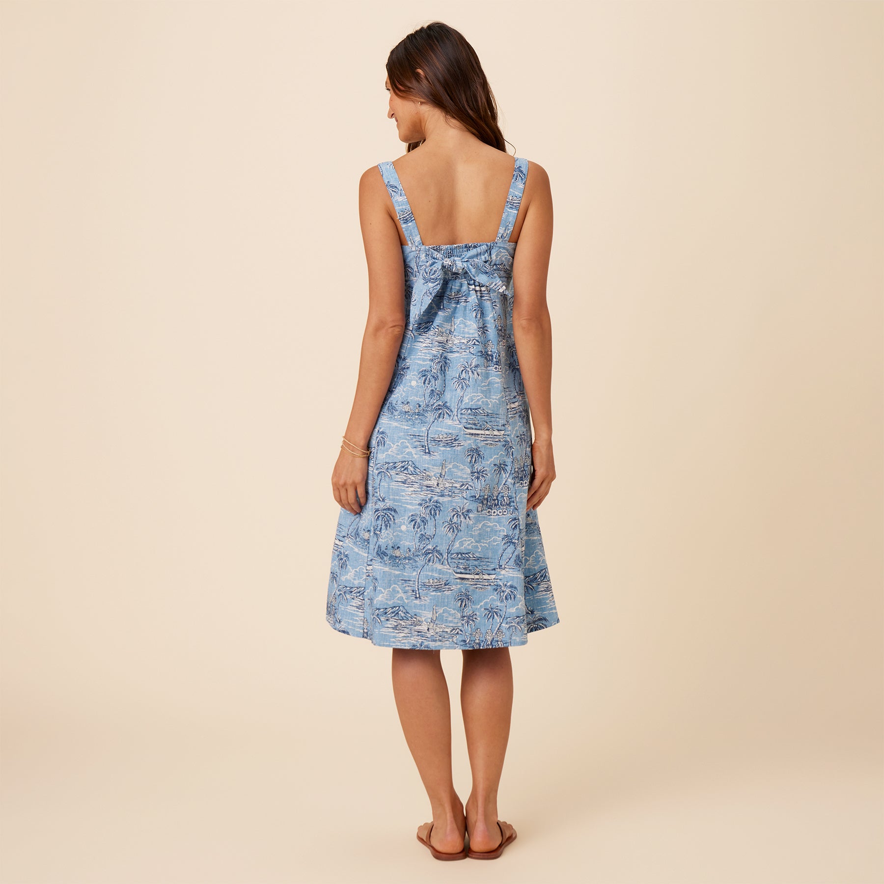 Reyn Spooner ISLAND PARADISE TIE BACK SUNDRESS in CHAMBRAY