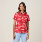 Reyn Spooner WOMEN'S KANSAS CITY CHIEFS GAME DAY PERFORMANCE POLO in RED