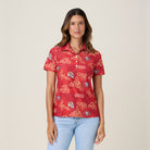 Reyn Spooner WOMEN'S SAN FRANCISCO 49ERS GAME DAY PERFORMANCE POLO in RED