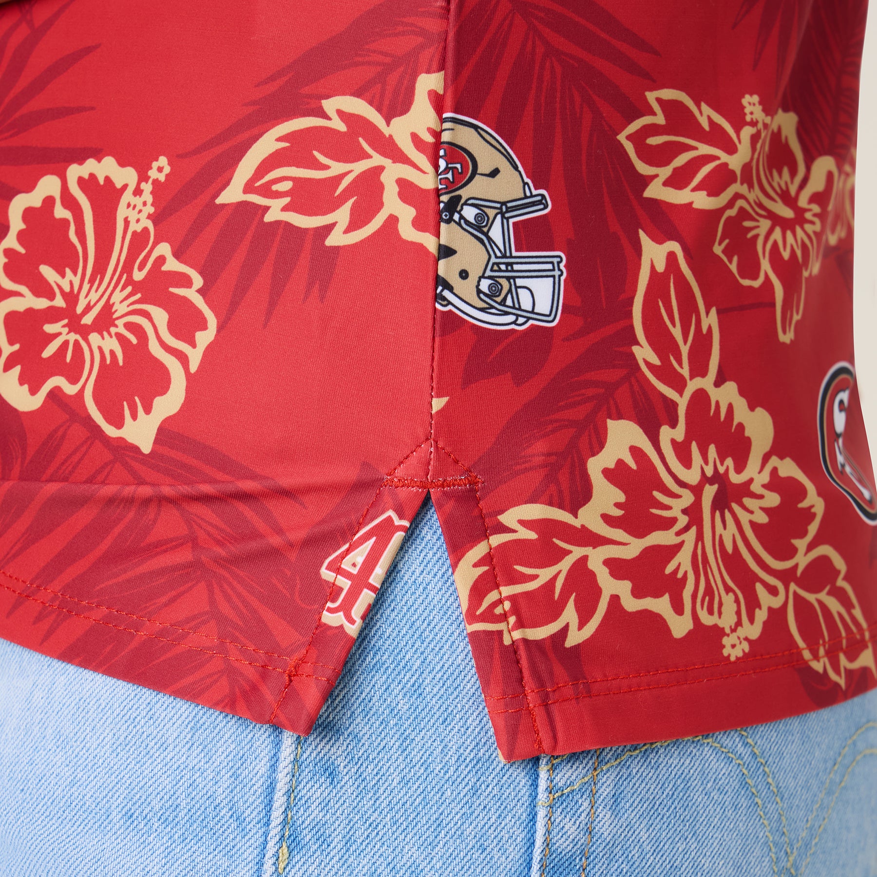 Reyn Spooner WOMEN'S SAN FRANCISCO 49ERS GAME DAY PERFORMANCE POLO in RED