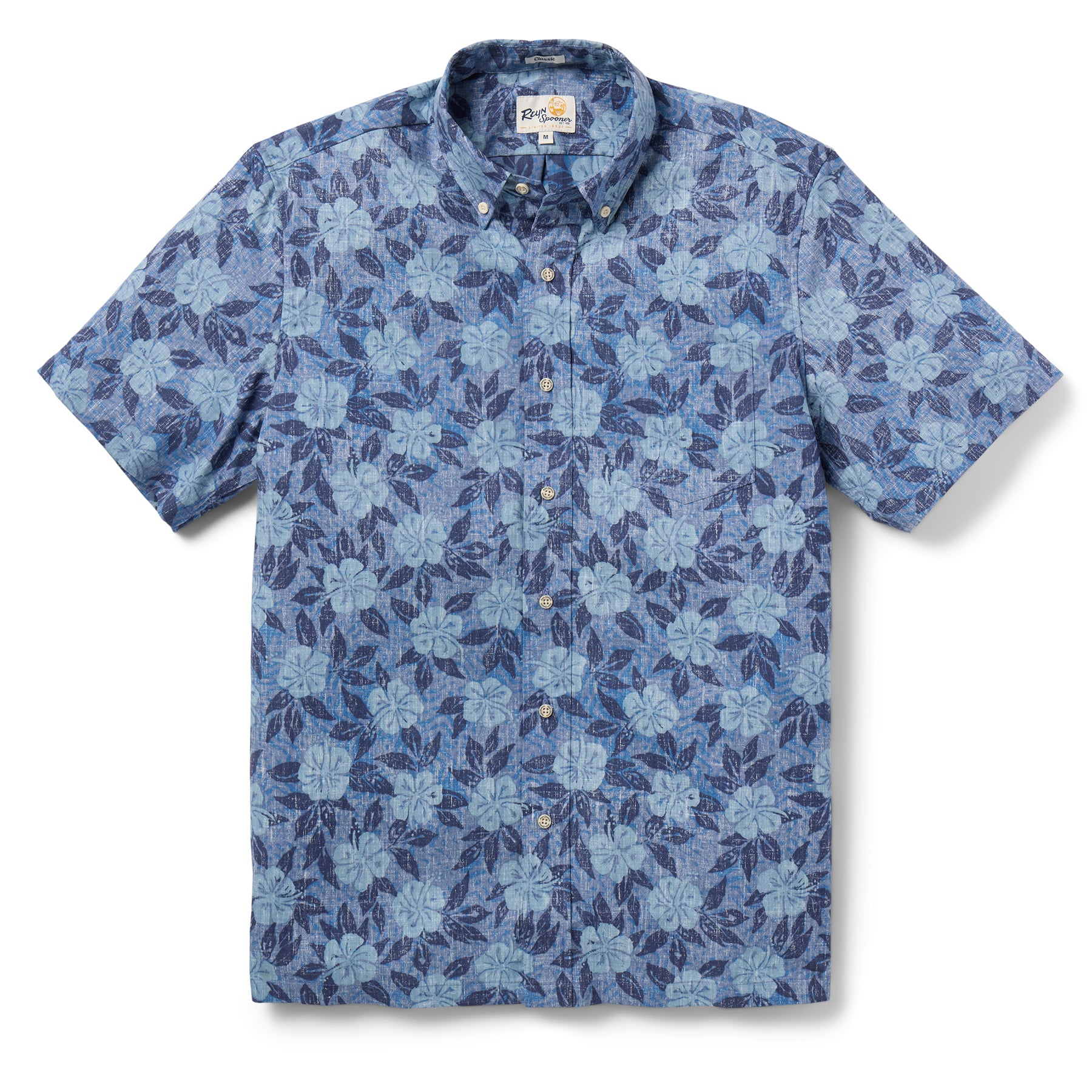 Reyn Spooner BISCUS WEAVE BUTTON FRONT in INFINITY BLUE